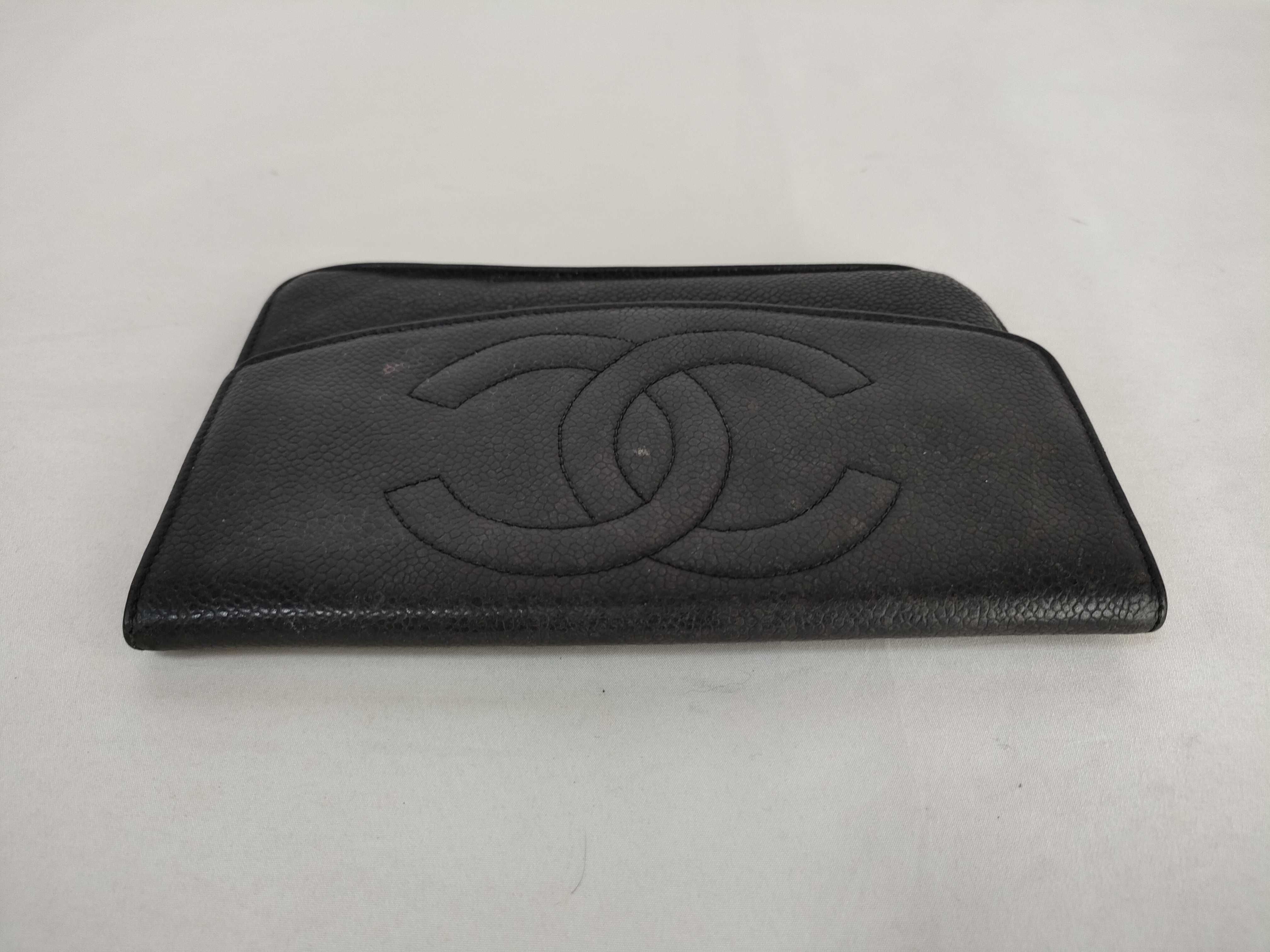 Caviar Skin Coco Mark Long Wallet — view 6