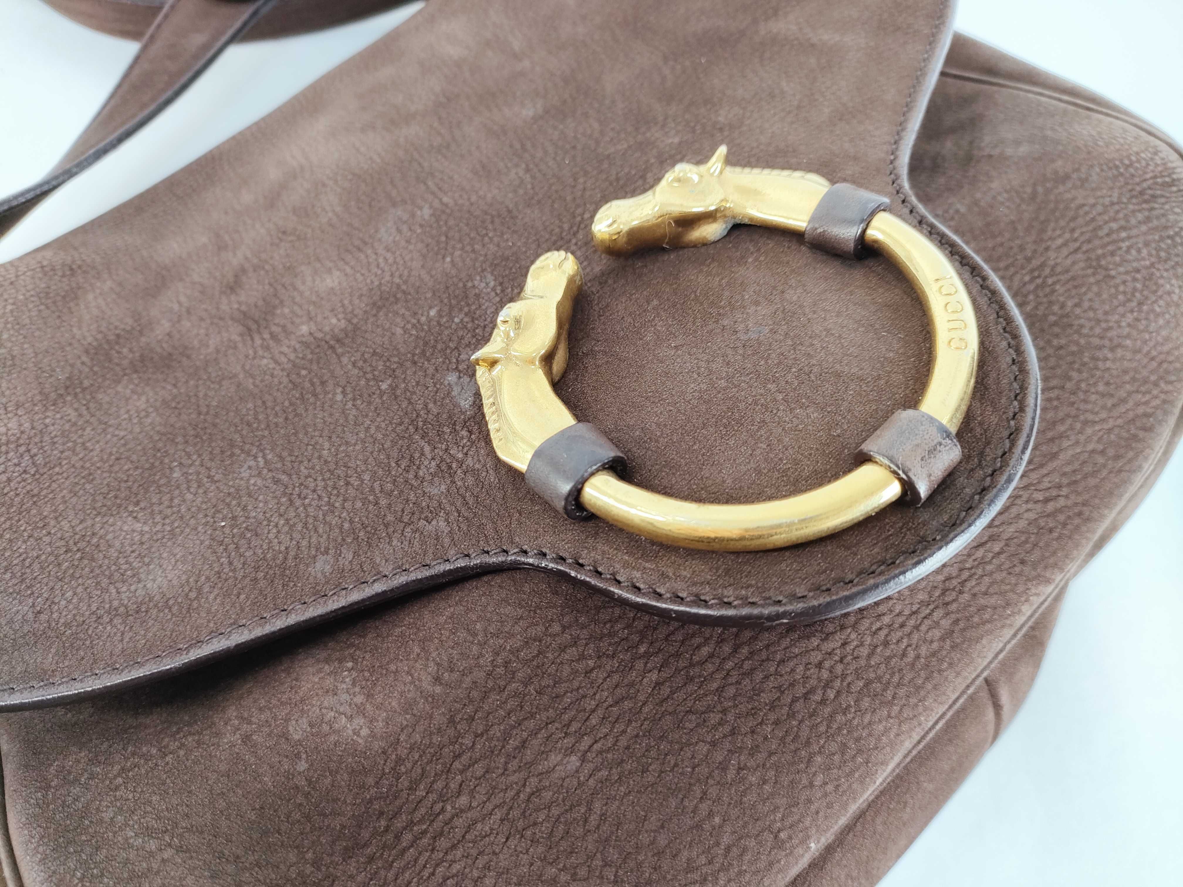 Ribot Horsehead Nubuck Shoulder Bag — view 8