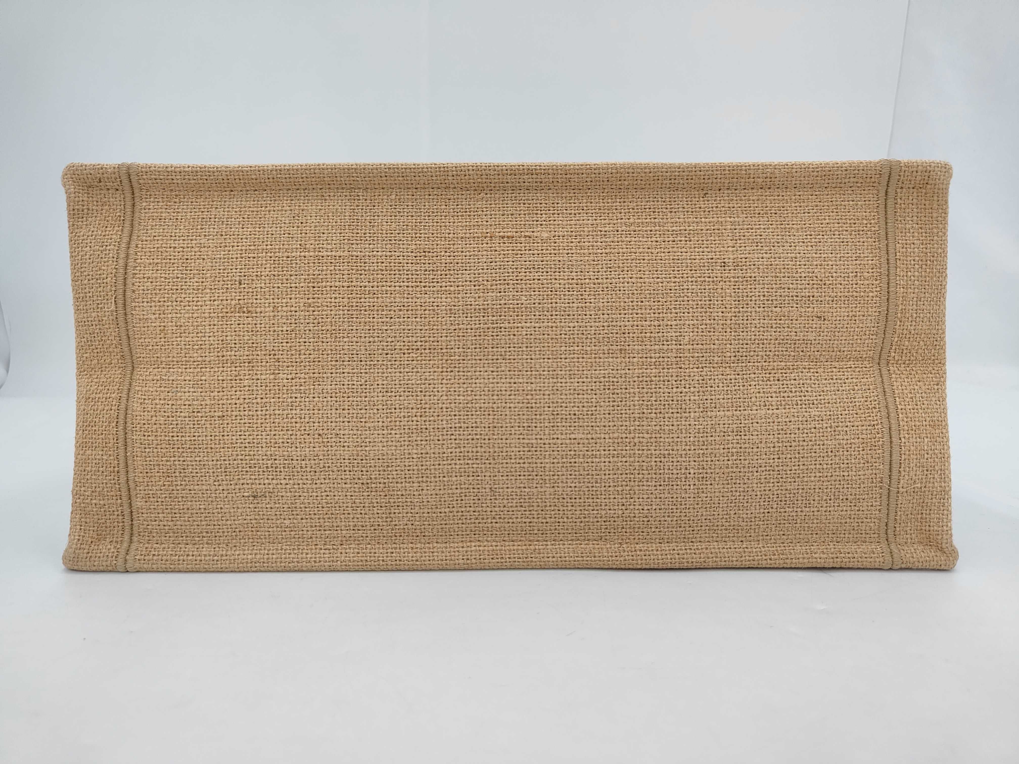 Book Tote Jute Canvas Medium Shoulder Bag — view 3