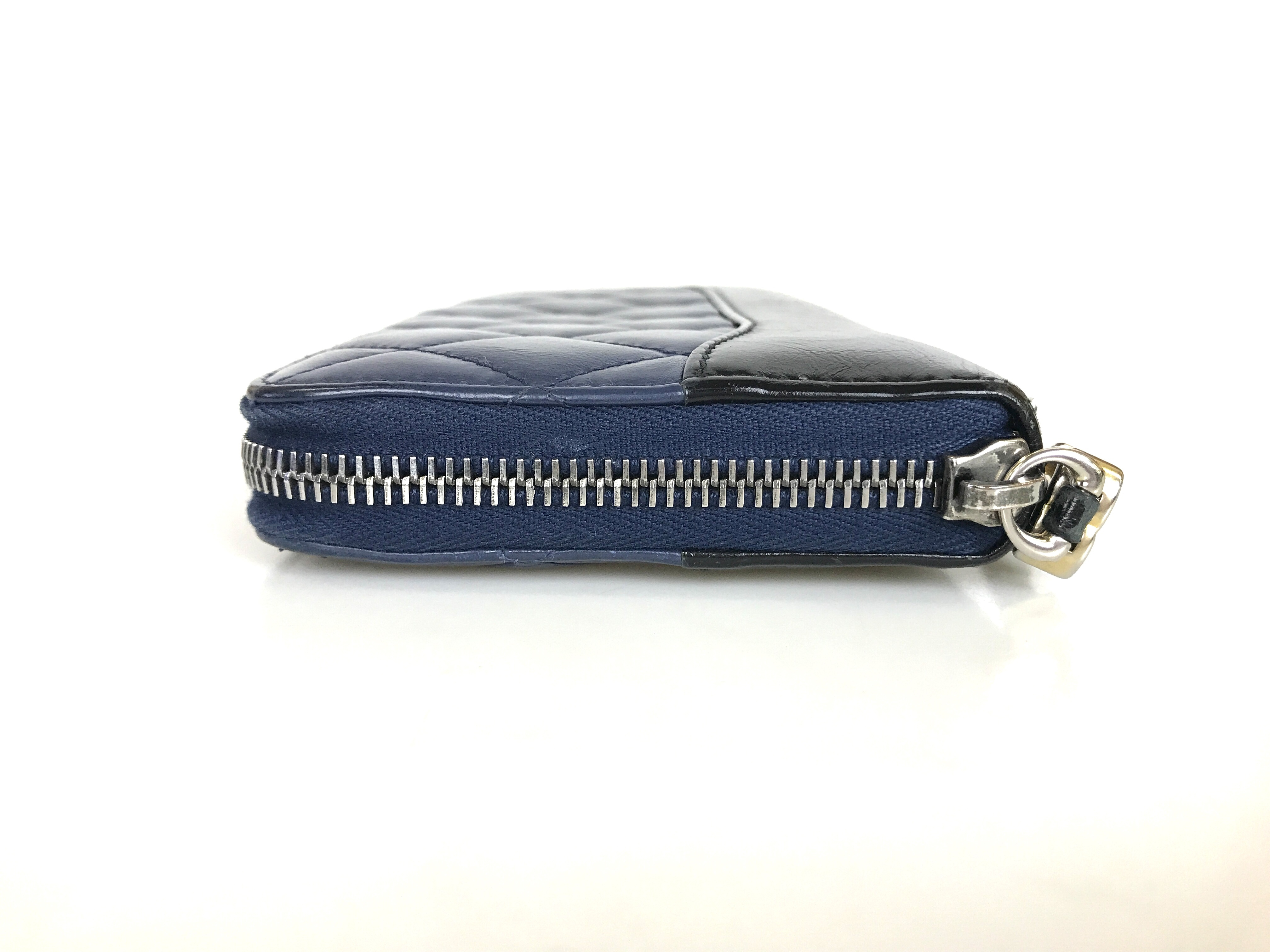 wallet, long wallet, lambskin leather, black wallet — view 2