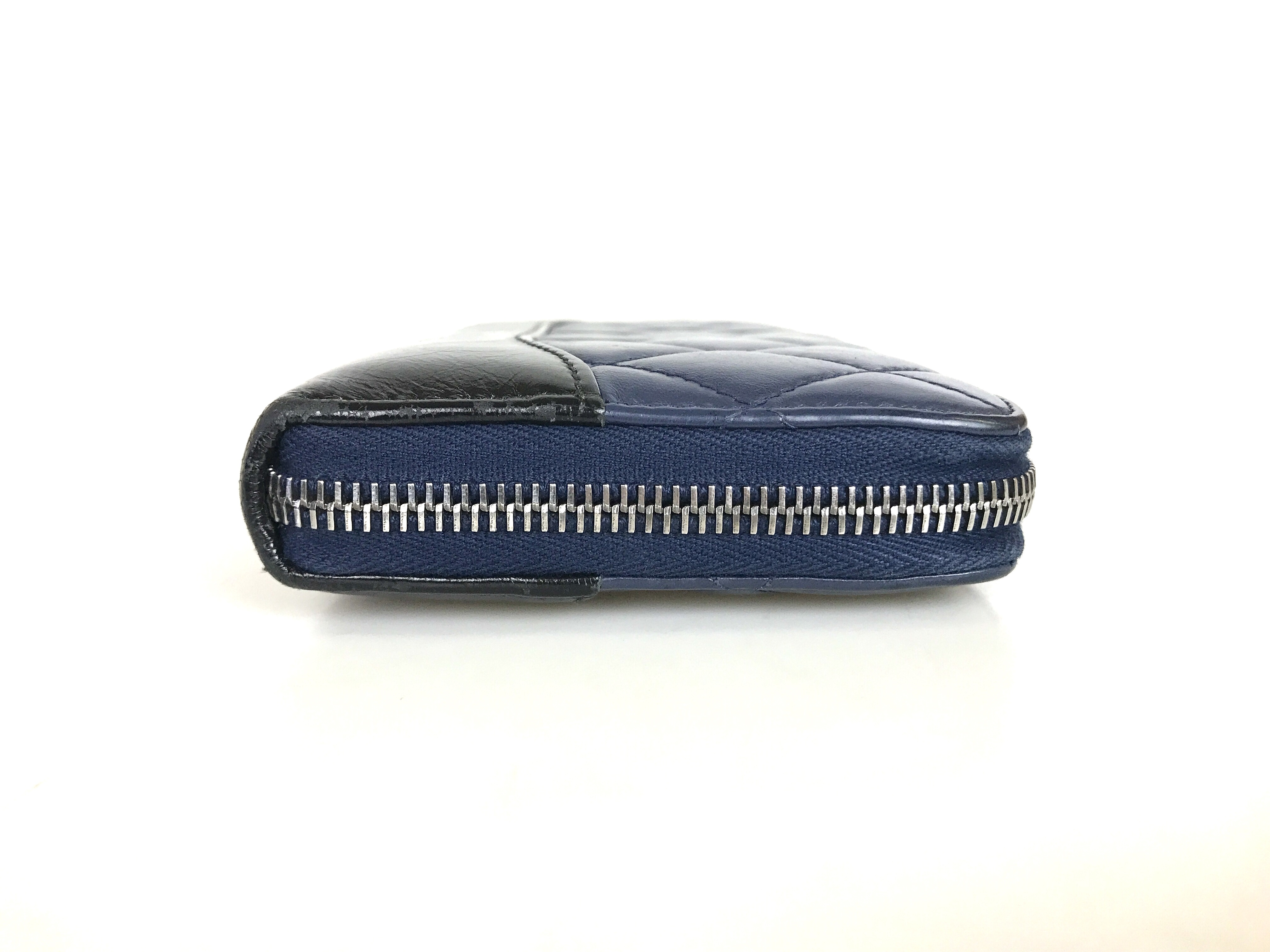 wallet, long wallet, lambskin leather, black wallet — view 3