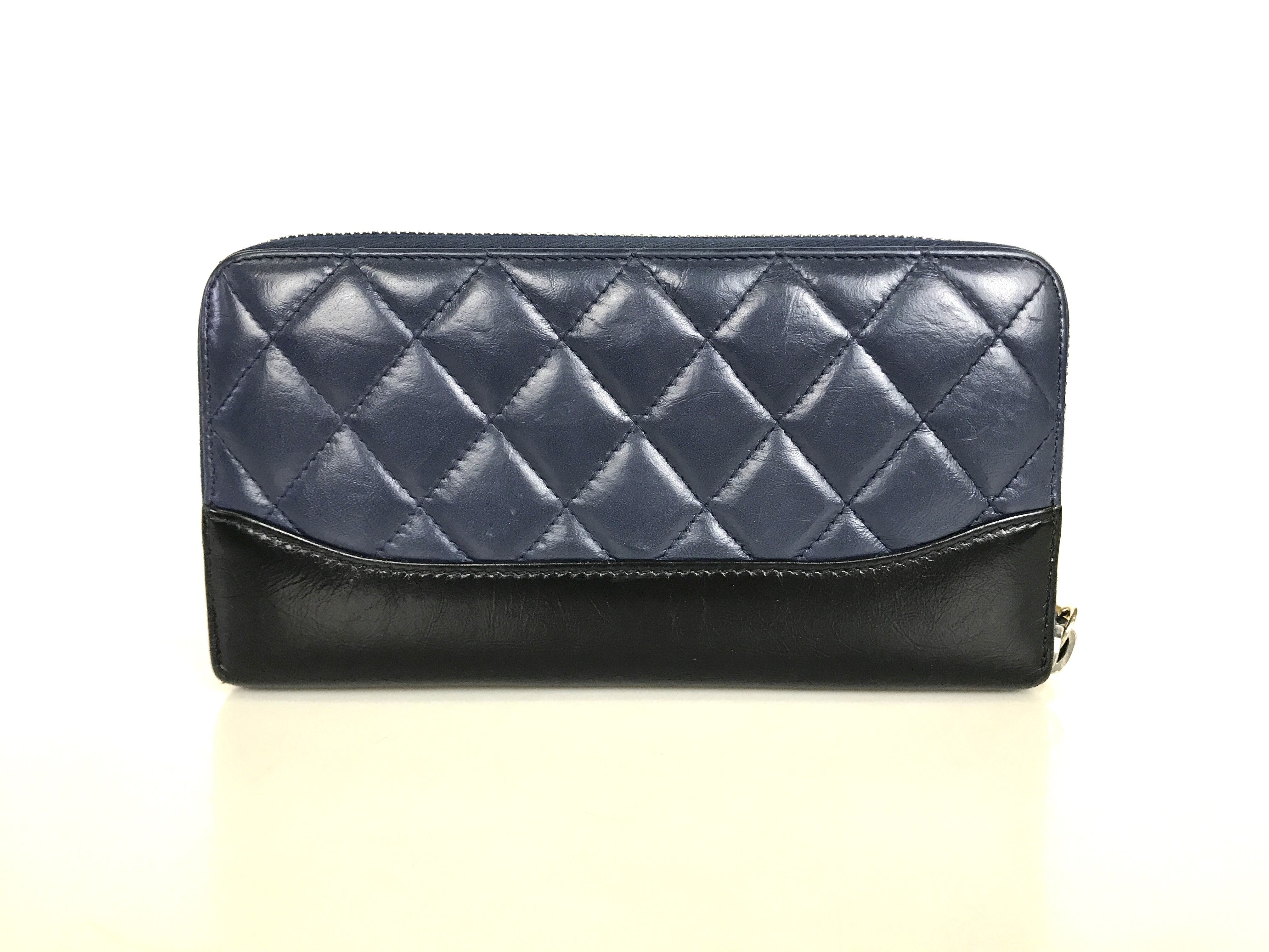 wallet, long wallet, lambskin leather, black wallet — view 4