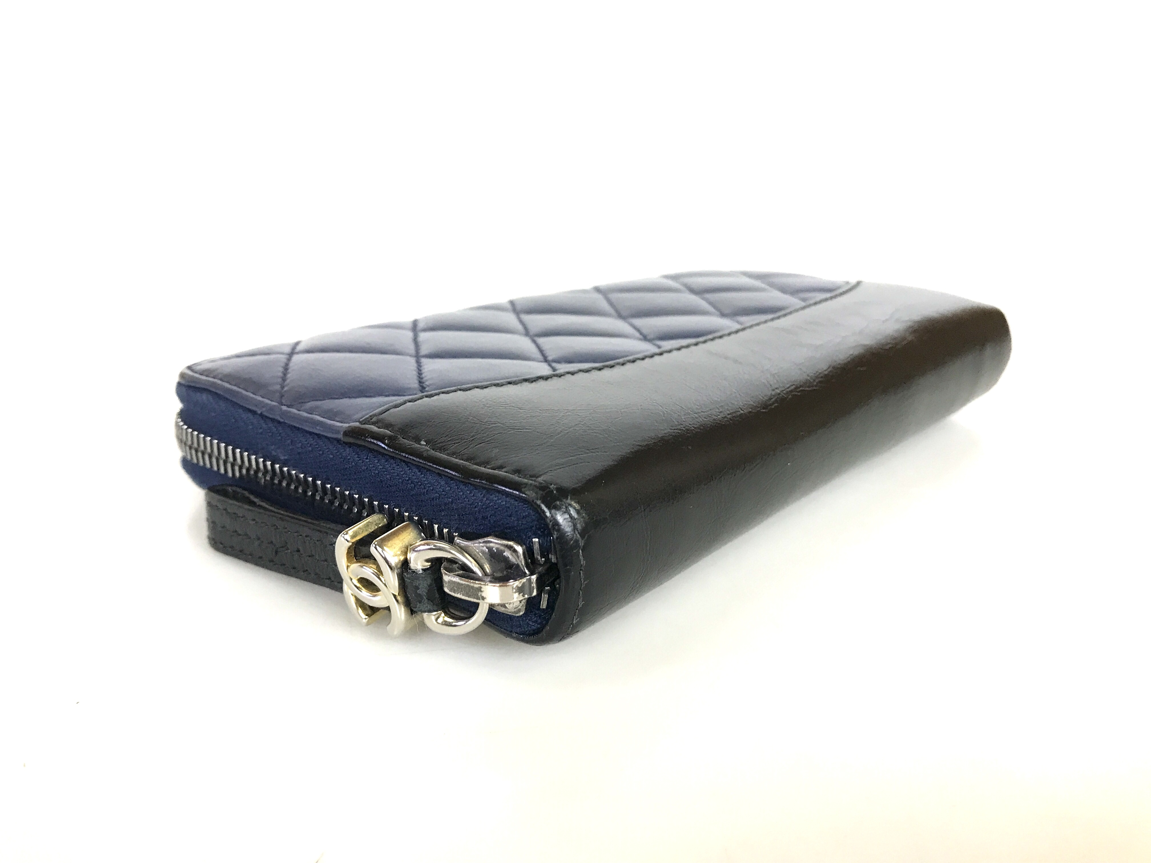 wallet, long wallet, lambskin leather, black wallet — view 5