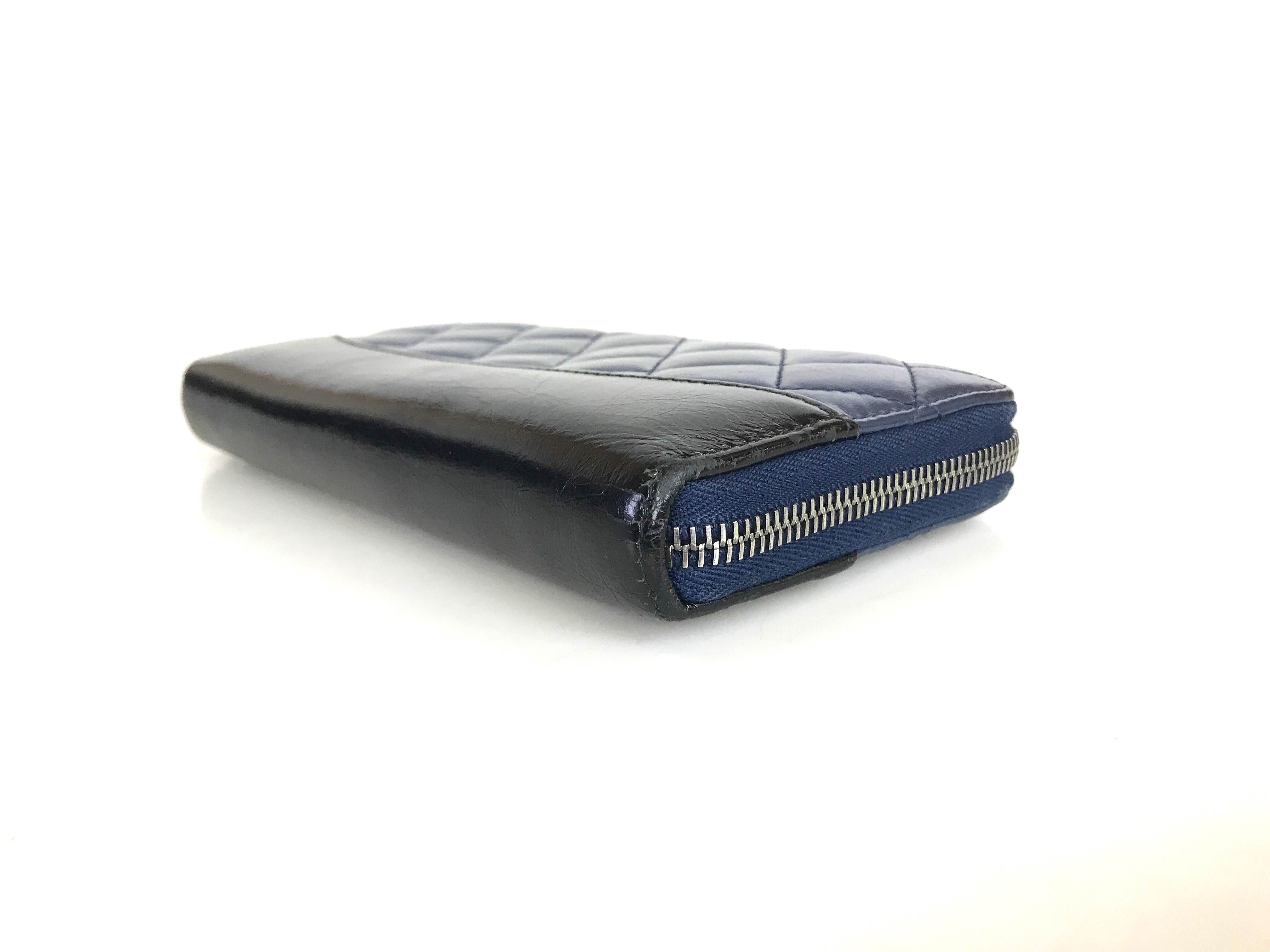 wallet, long wallet, lambskin leather, black wallet — view 6