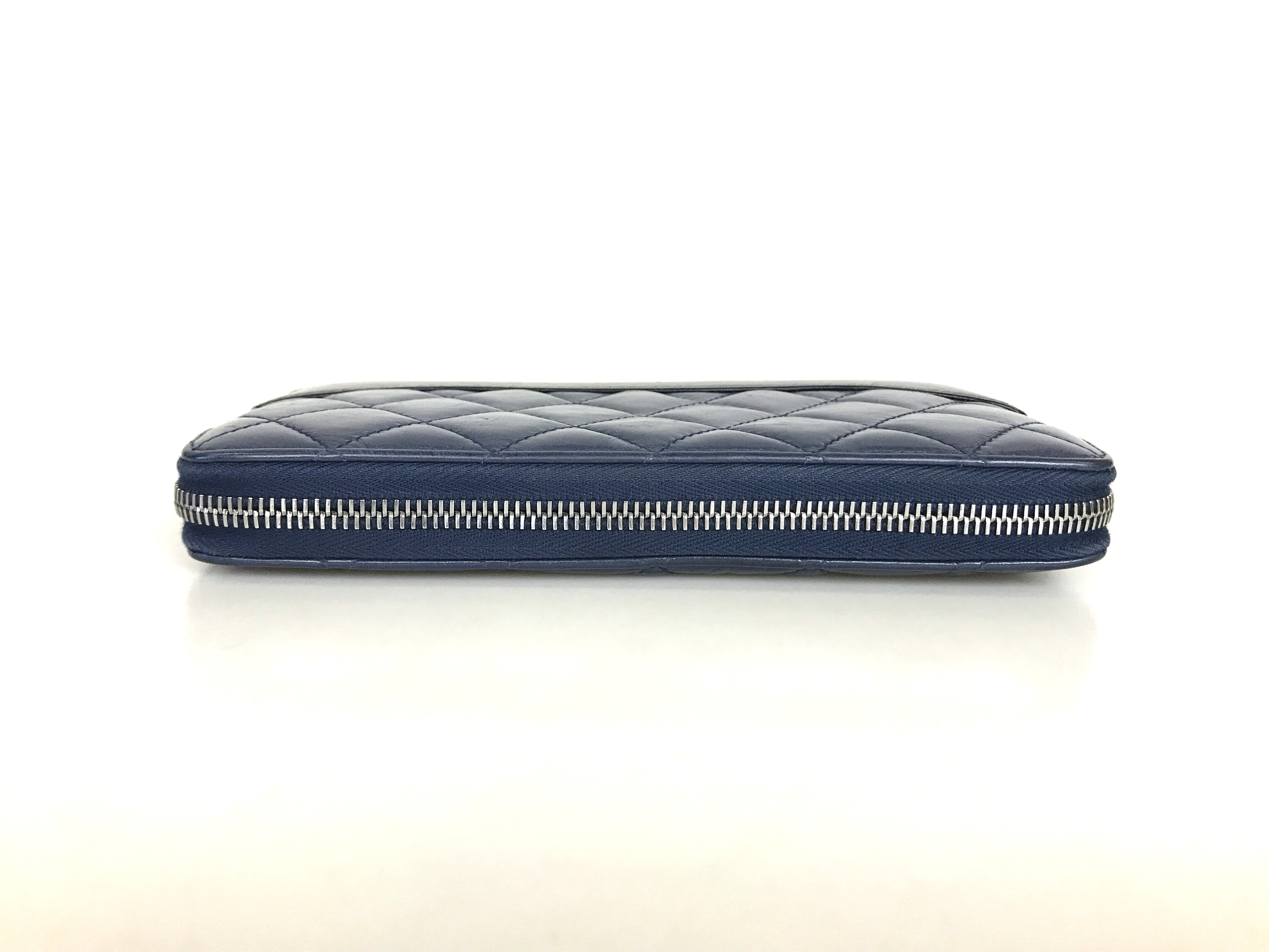 wallet, long wallet, lambskin leather, black wallet — view 8
