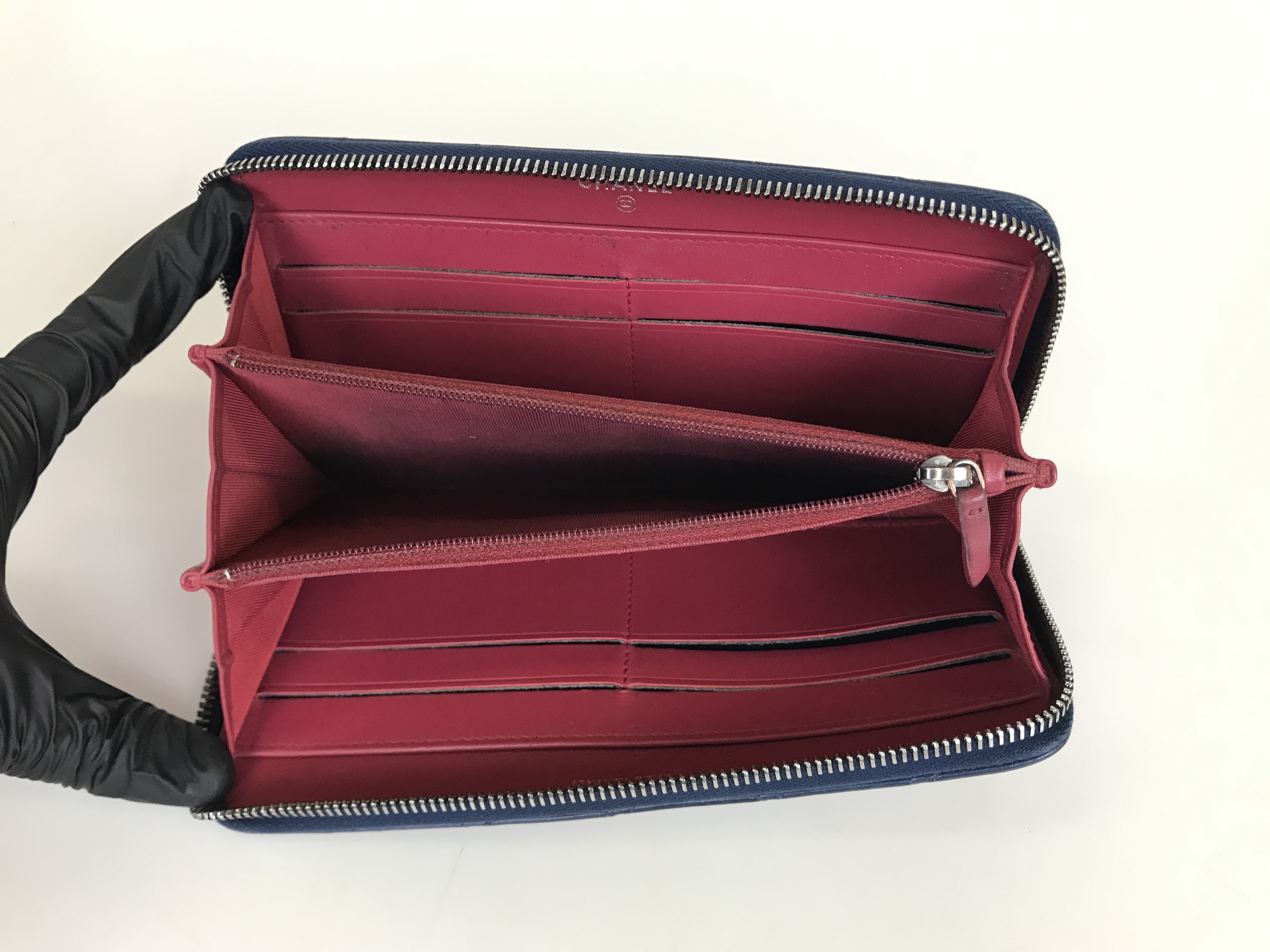wallet, long wallet, lambskin leather, black wallet — view 9