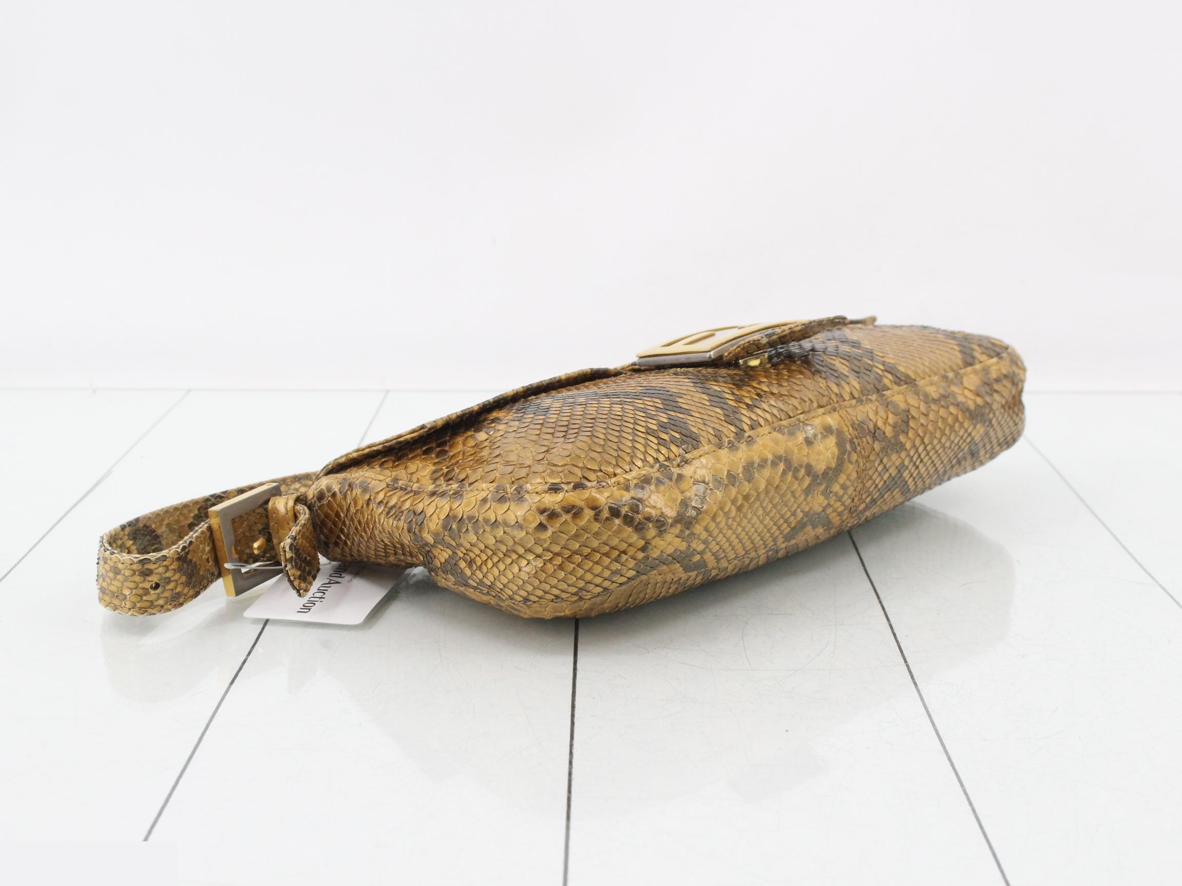 Mamma Bucket Python One-Shoulder Bag — view 5