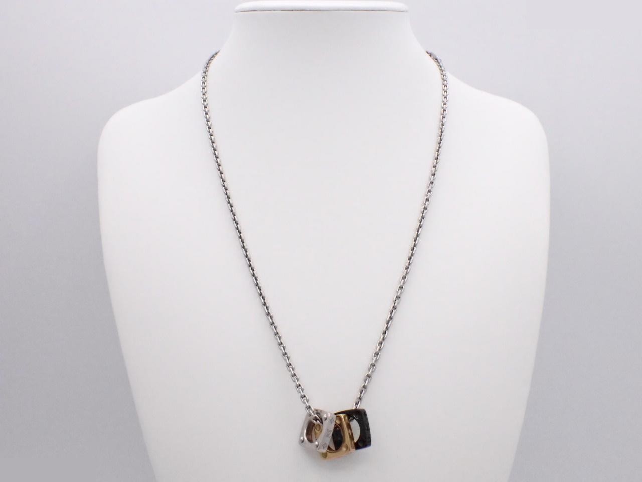 Monogram Bold pendant, M00675, chain approximately 60cm. — view 3
