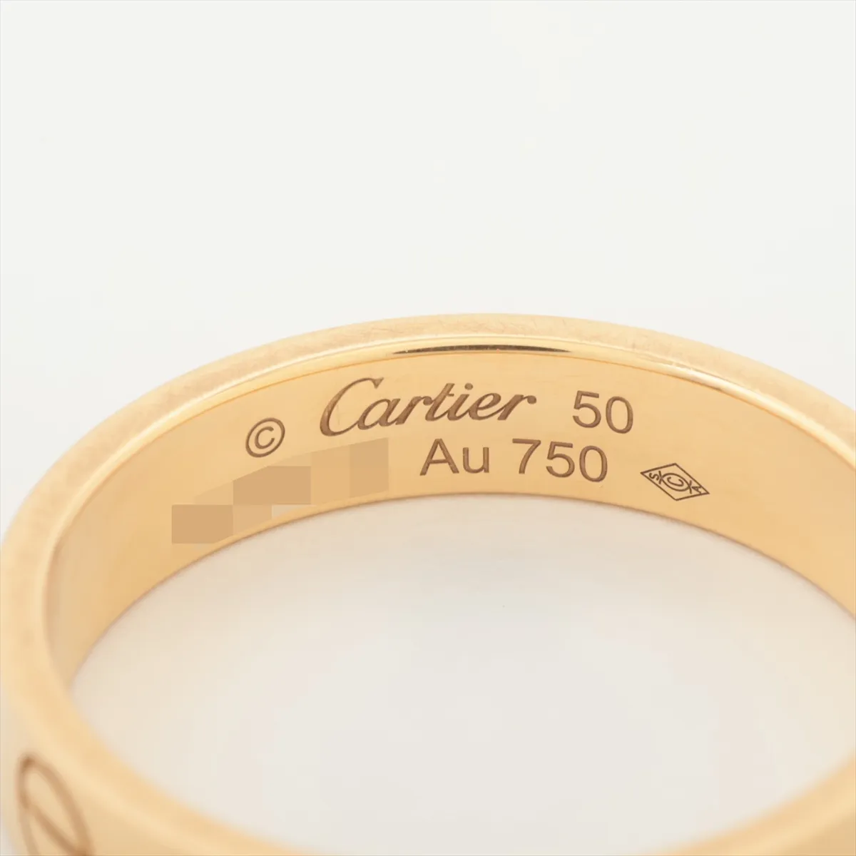 Mini Love Ring 750(YG) 3.2g 50 MHE715 — view 3