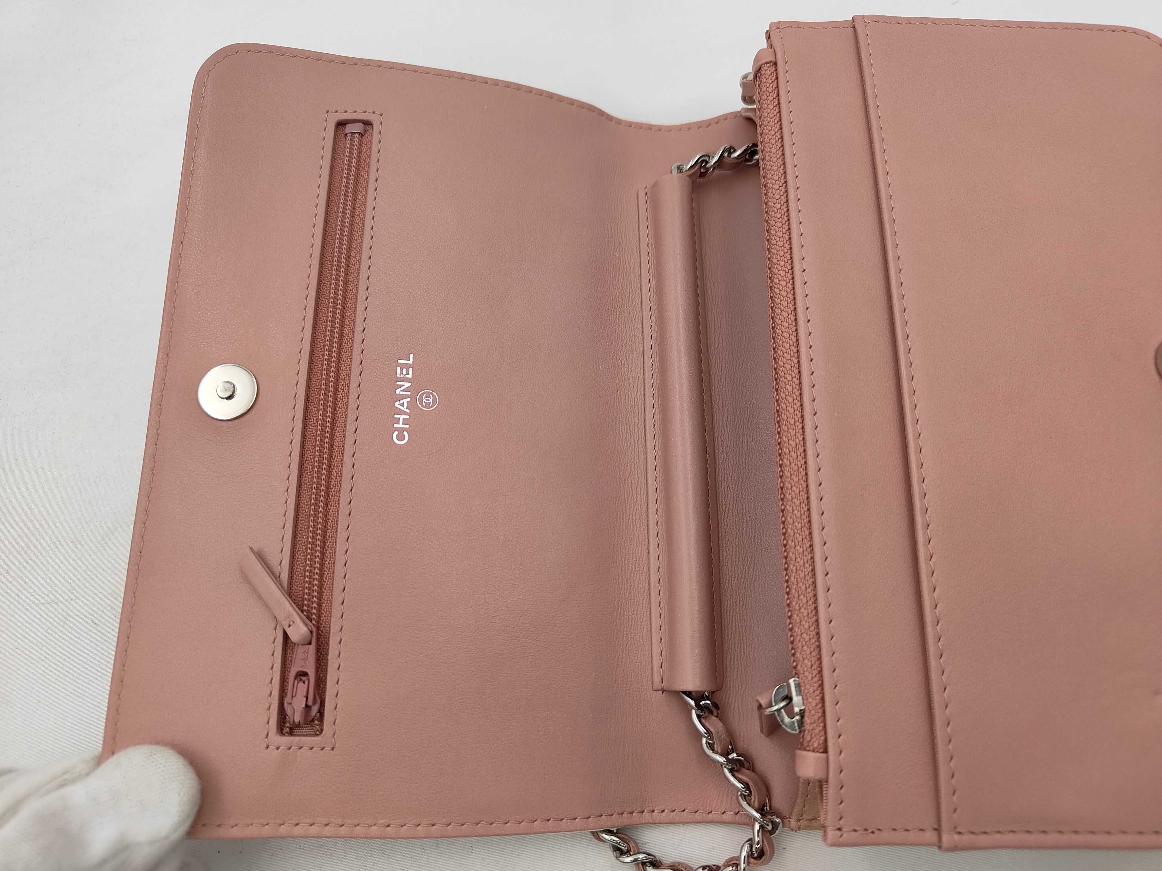 Patent Gradient Chain Wallet Shoulder Bag — view 8
