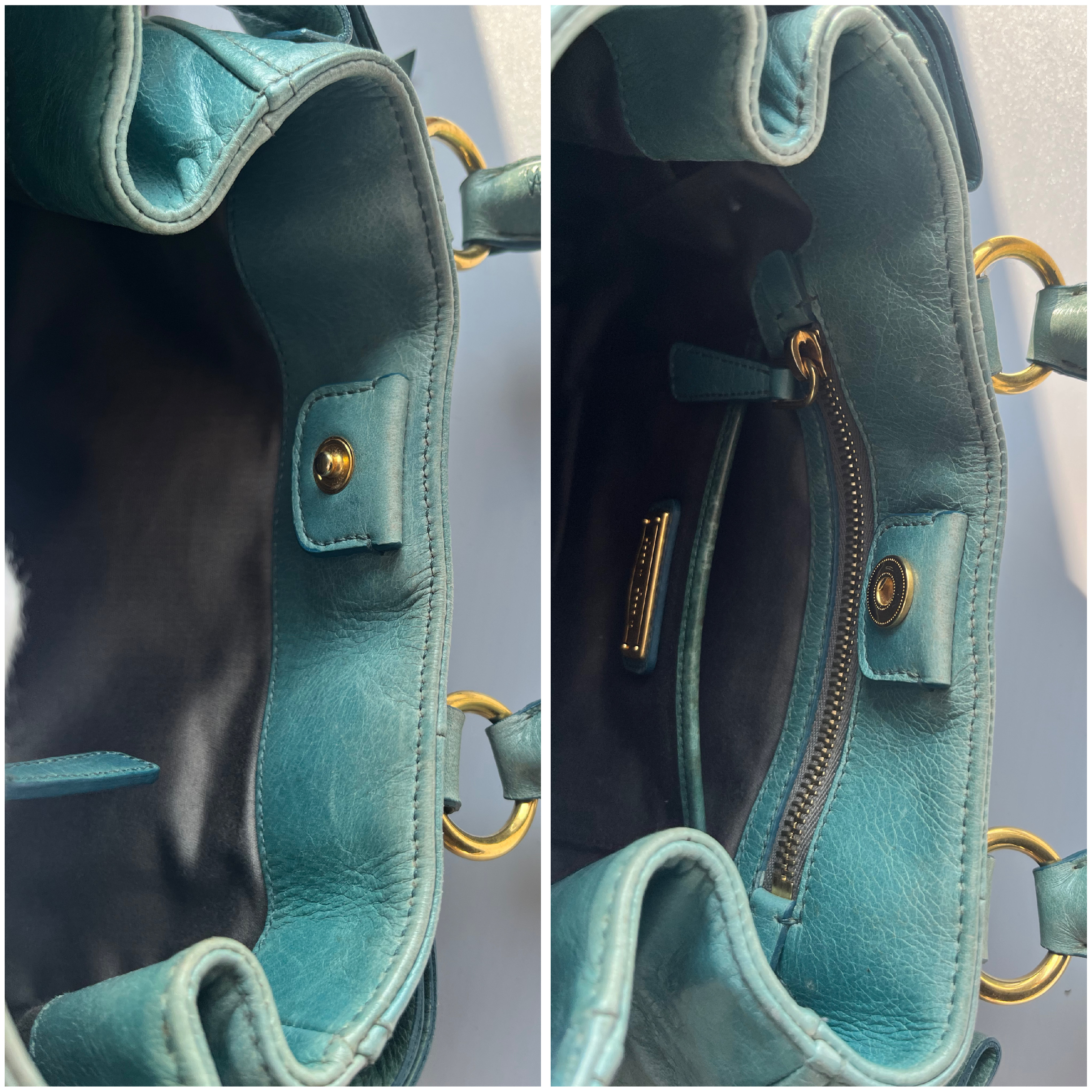 Vitello Luxe 2-Way Handbag with Shoulder Strap — view 12