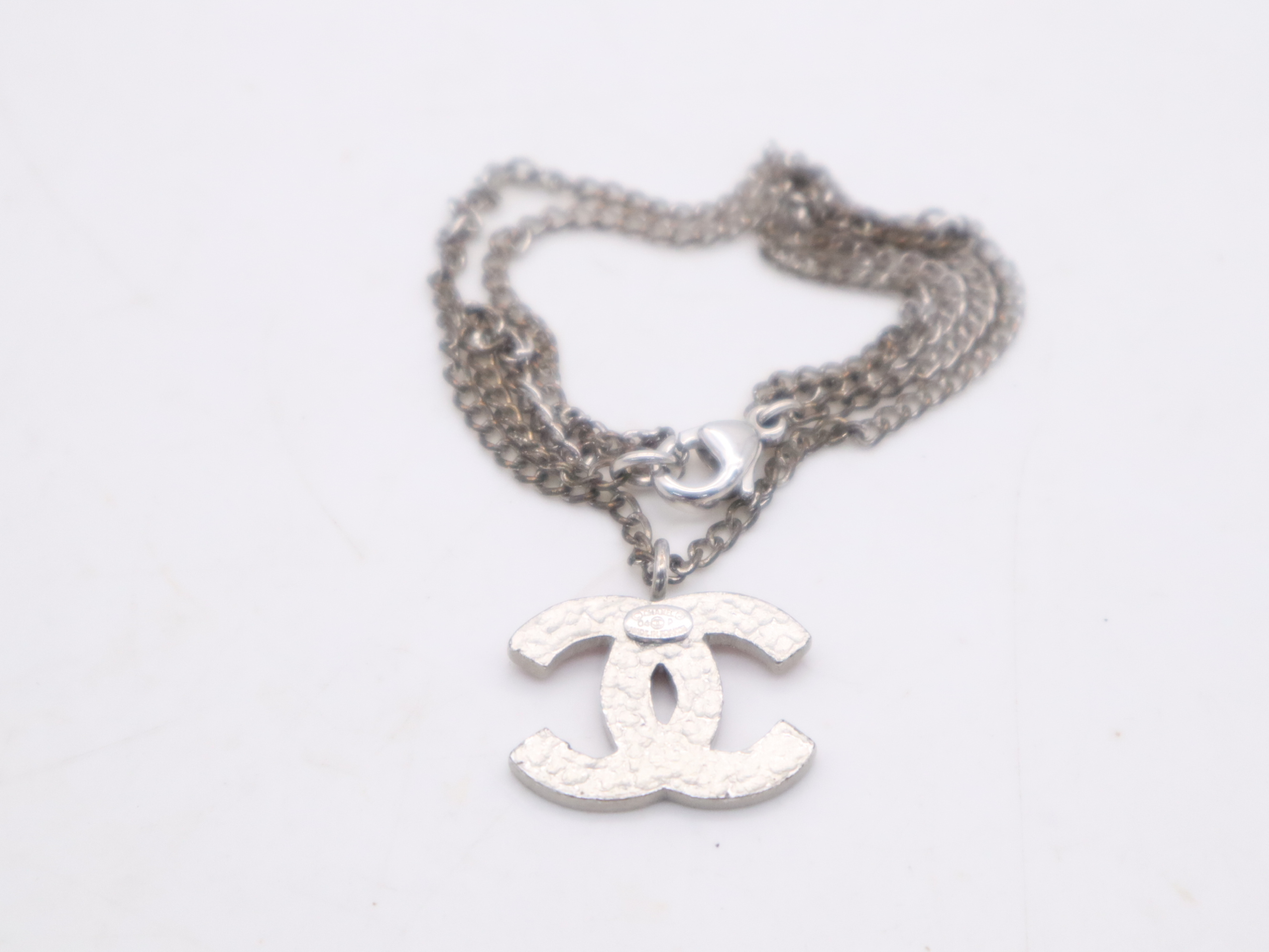 Ag925 Coco Mark Necklace, Pink, with Box and Dust Bag. — view 2
