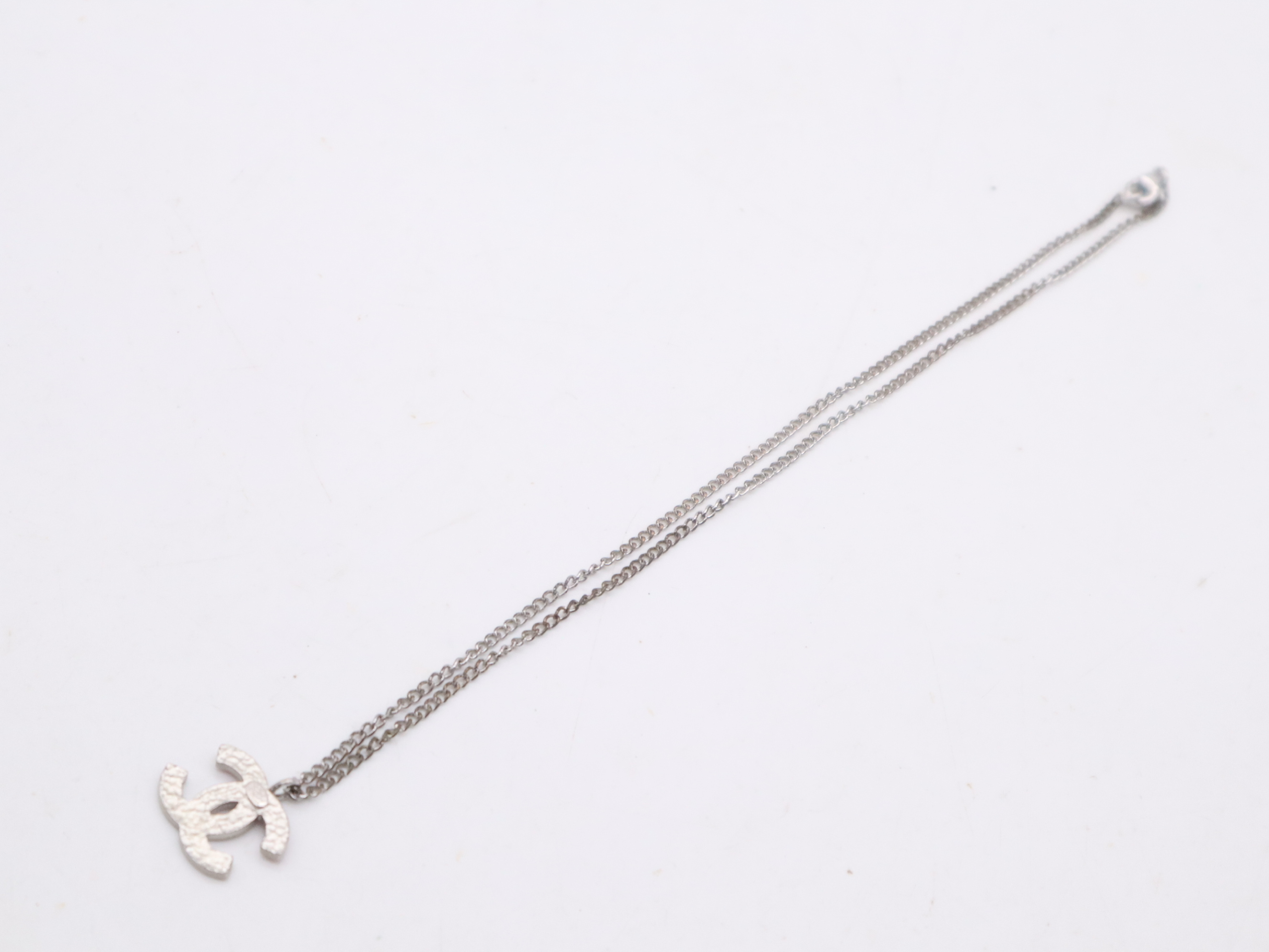 Ag925 Coco Mark Necklace, Pink, with Box and Dust Bag. — view 6