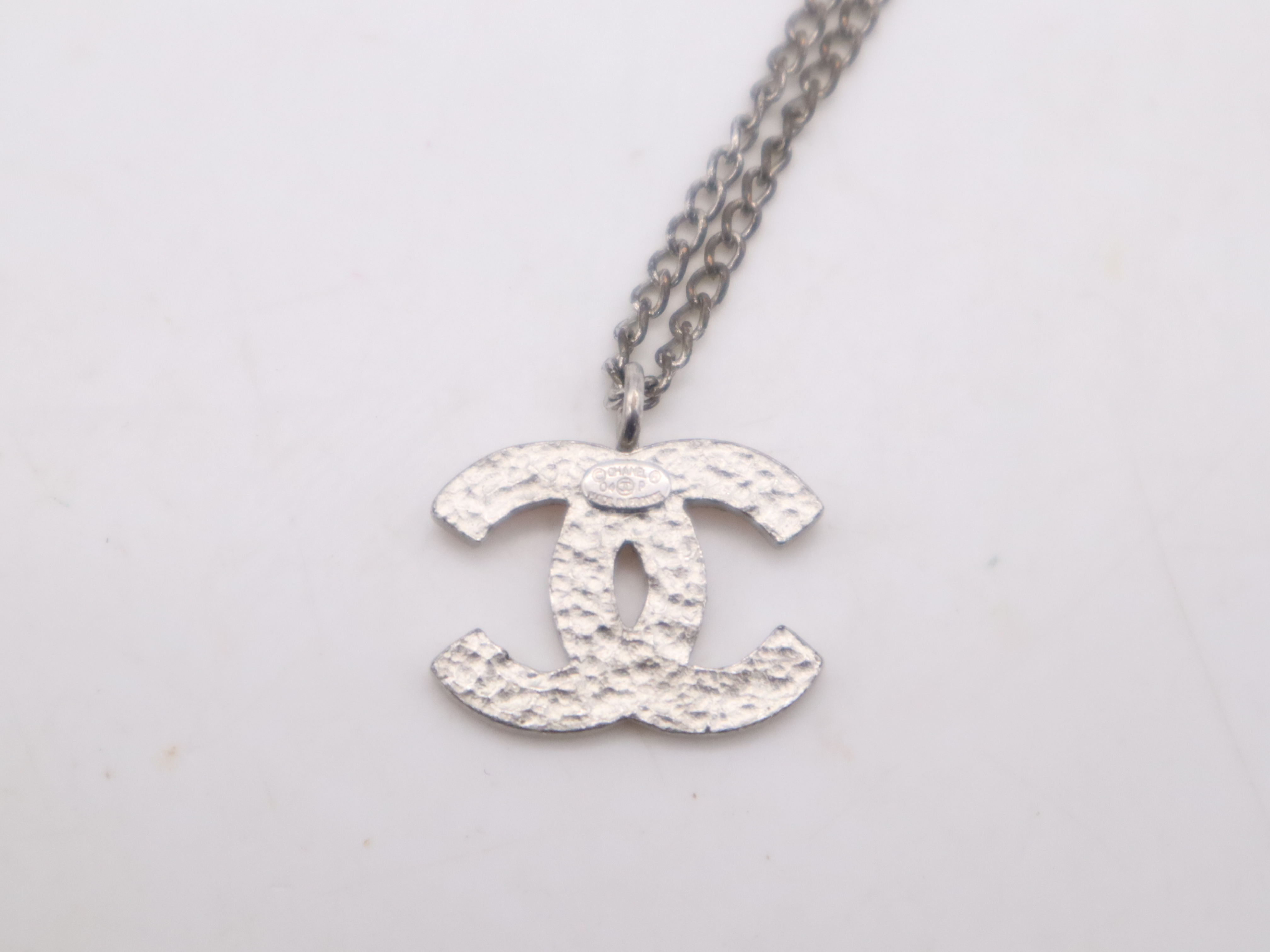 Ag925 Coco Mark Necklace, Pink, with Box and Dust Bag. — view 7