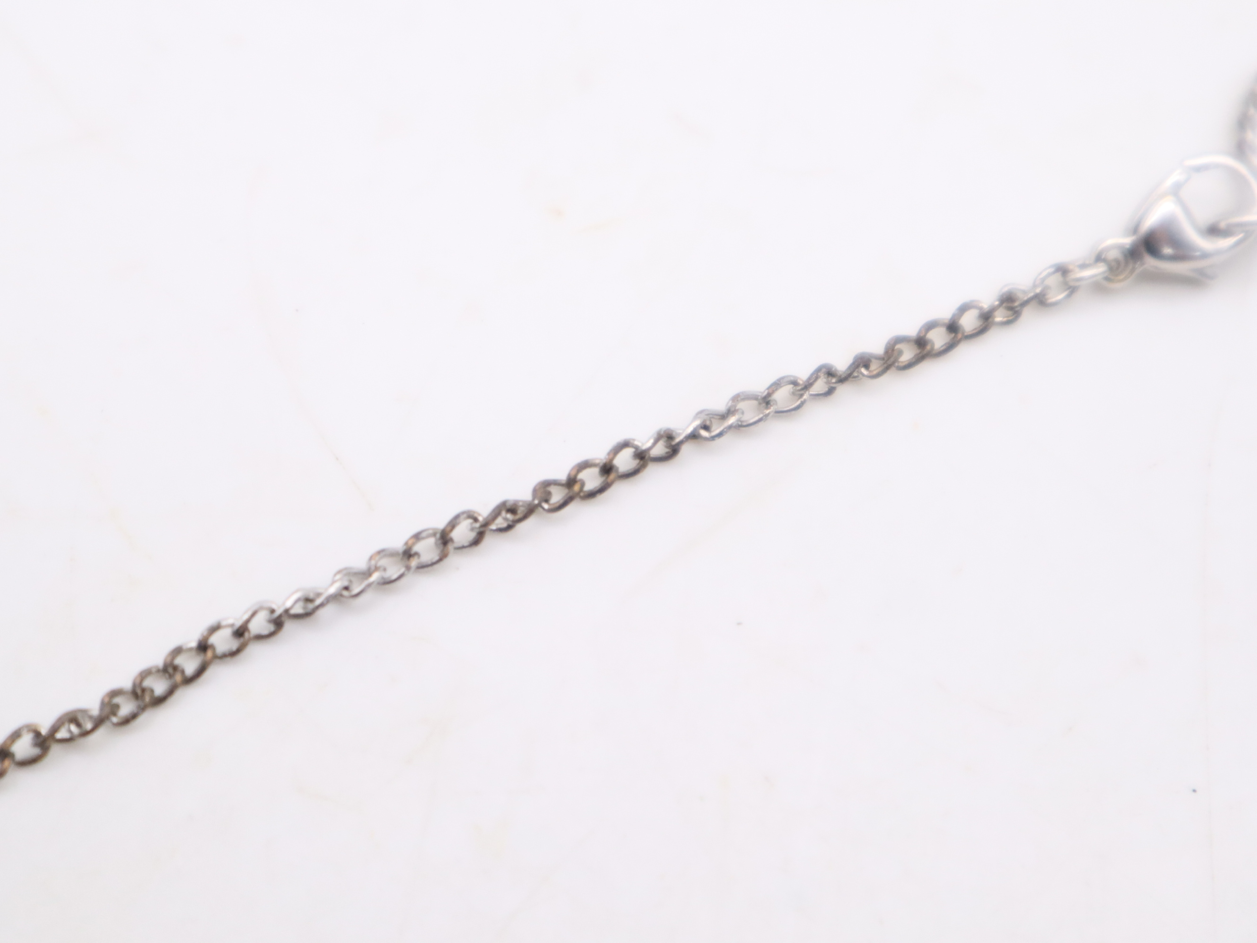 Ag925 Coco Mark Necklace, Pink, with Box and Dust Bag. — view 10