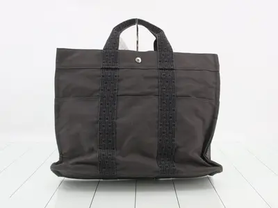 Aile Line Tote MM, Gray Canvas