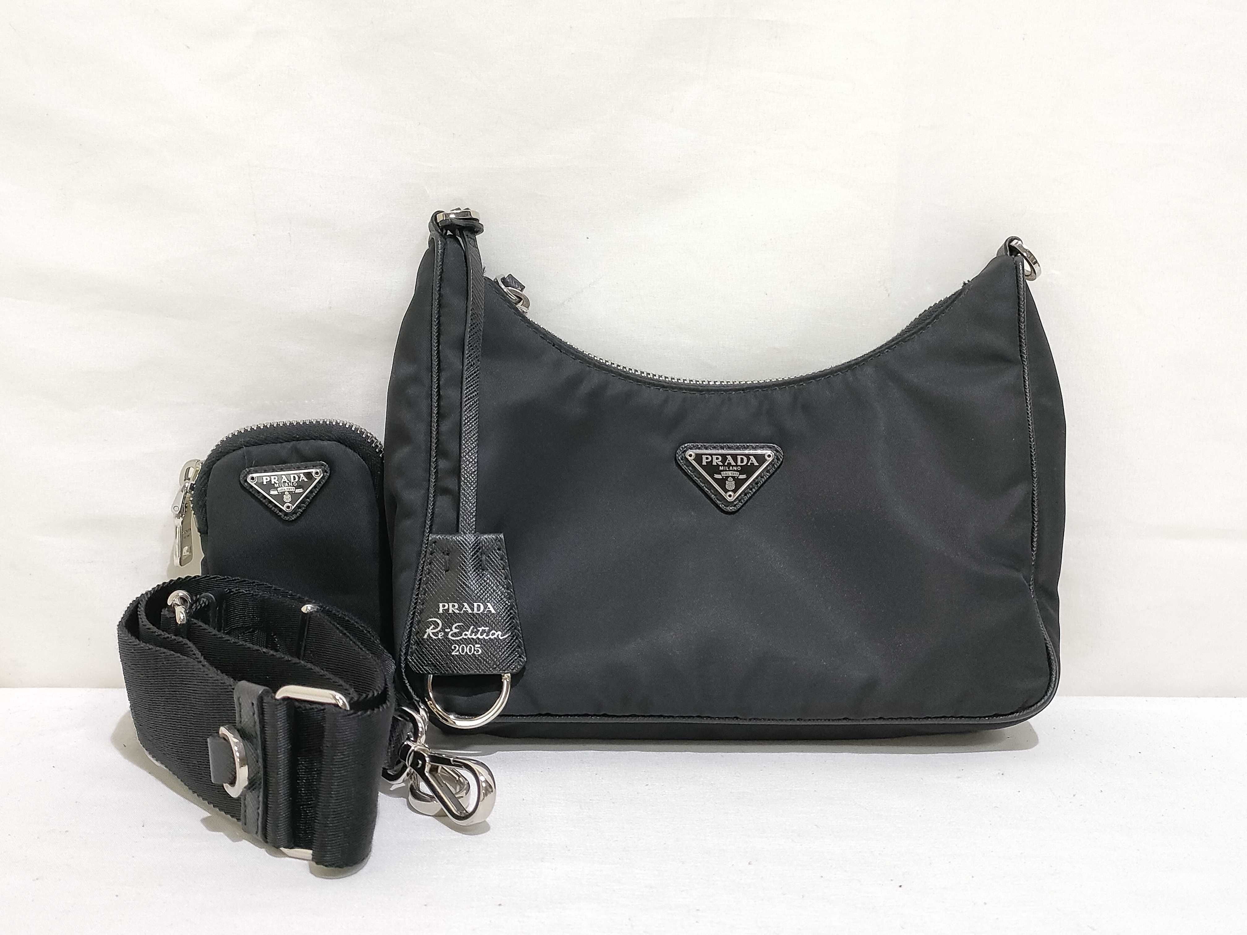 Nylon Prada Hobo 3-Way Crossbody Bag Shoulder Bag