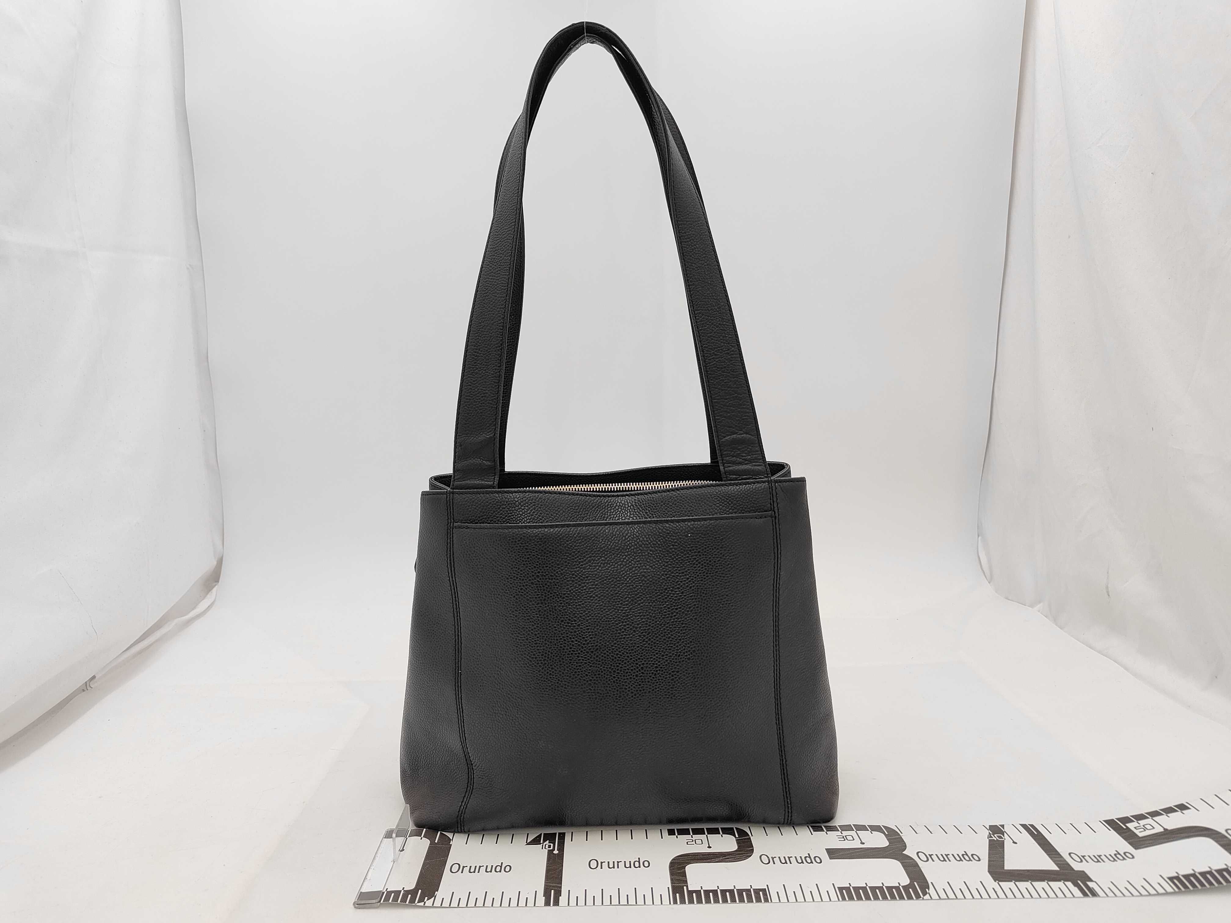 Caviar Skin Logo Black Tote Bag (Series 4) — view 2