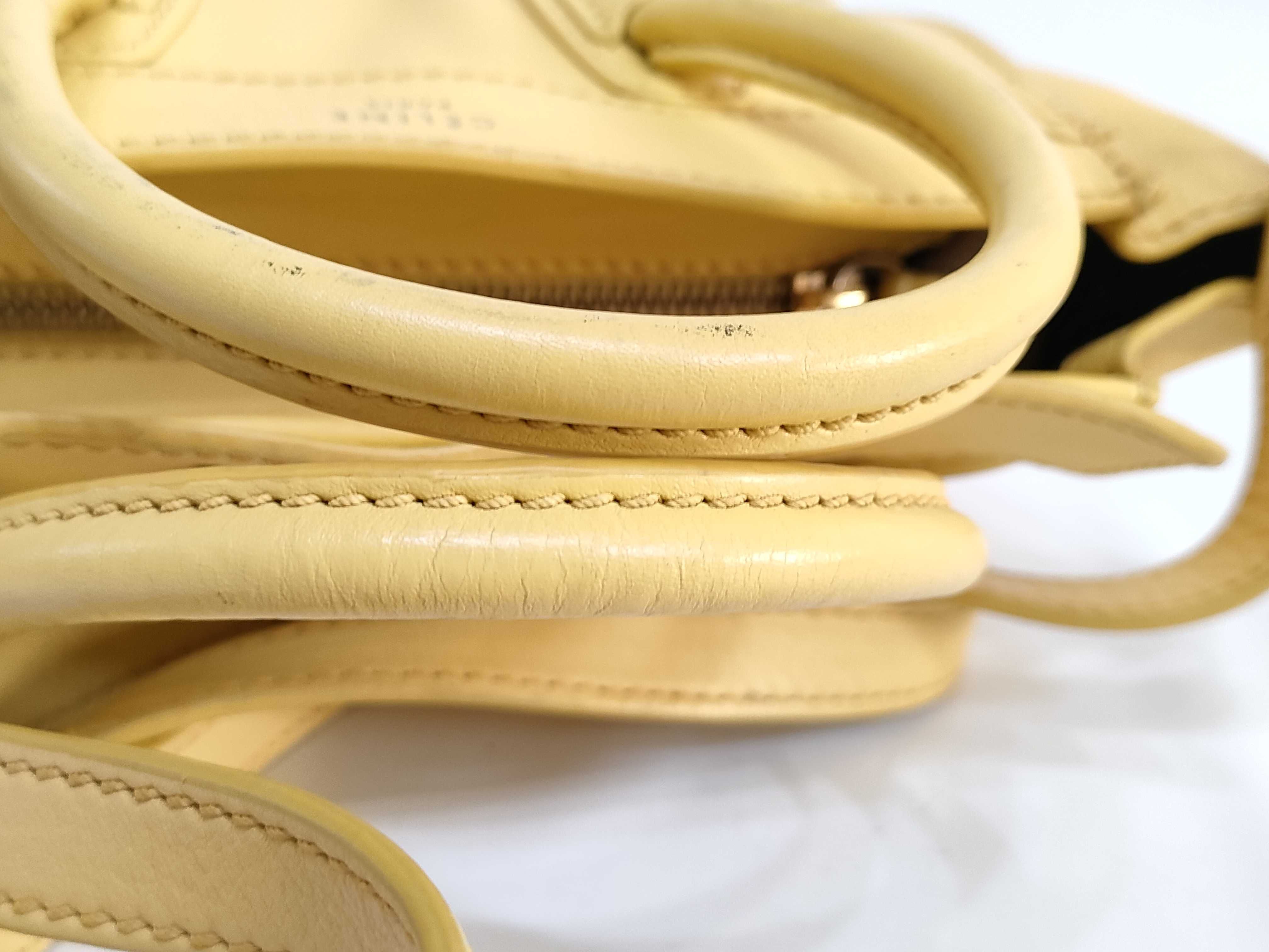 Luggage Nano Shopper Handbag, Yellow — view 4