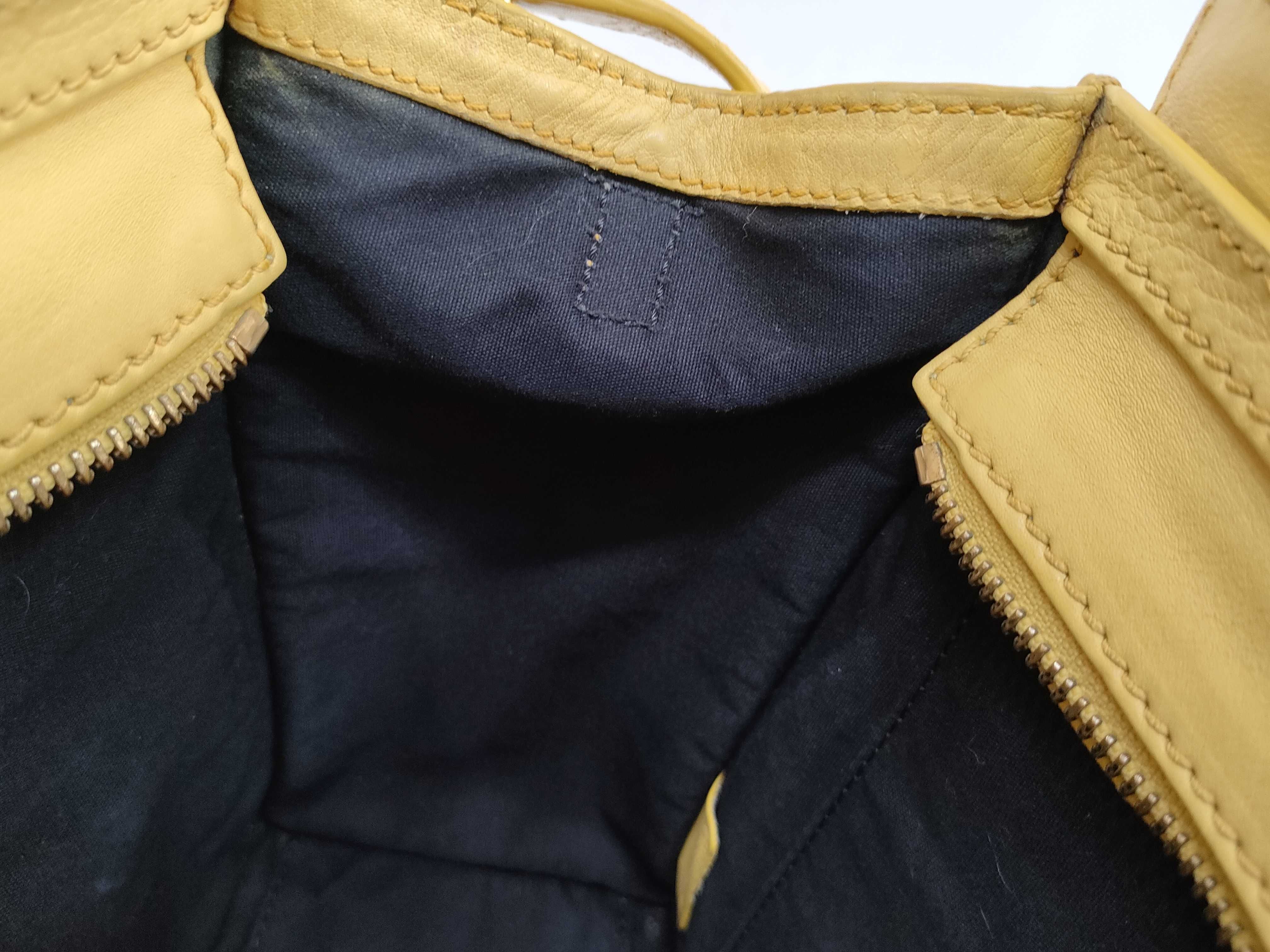 Luggage Nano Shopper Handbag, Yellow — view 9