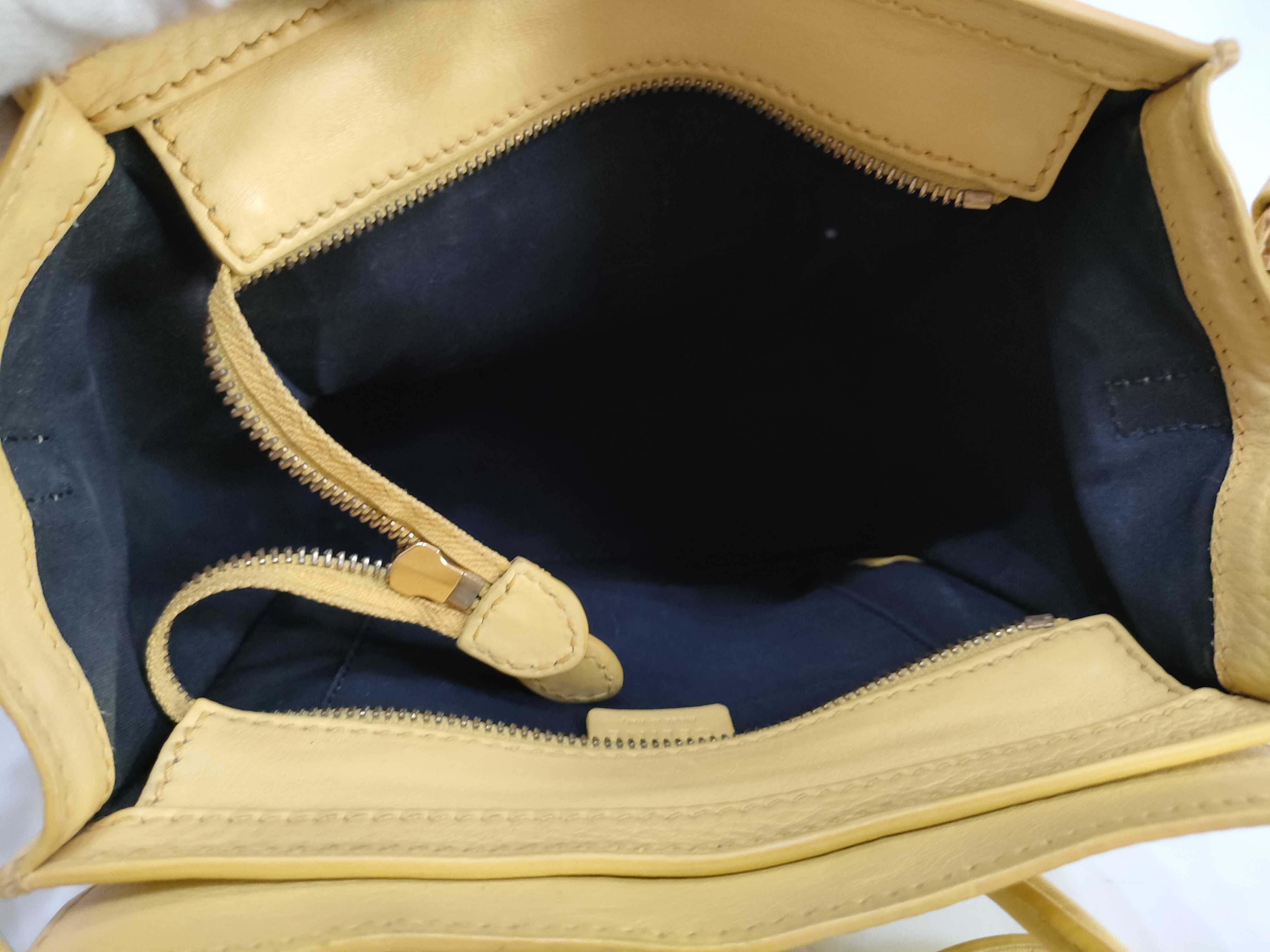 Luggage Nano Shopper Handbag, Yellow — view 10