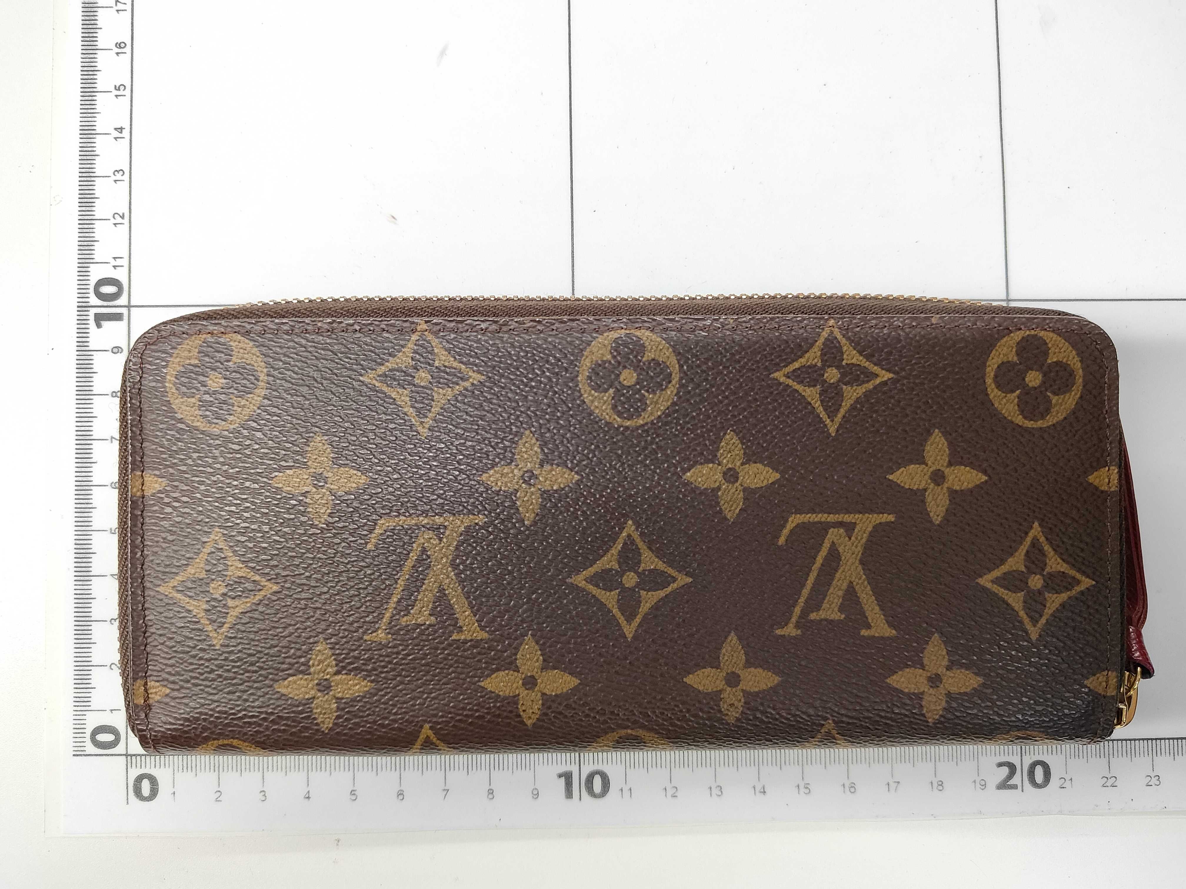 Monogram LV M60742 Monogram Portefeuille Clemence Fuchsia Long Wallet — view 2