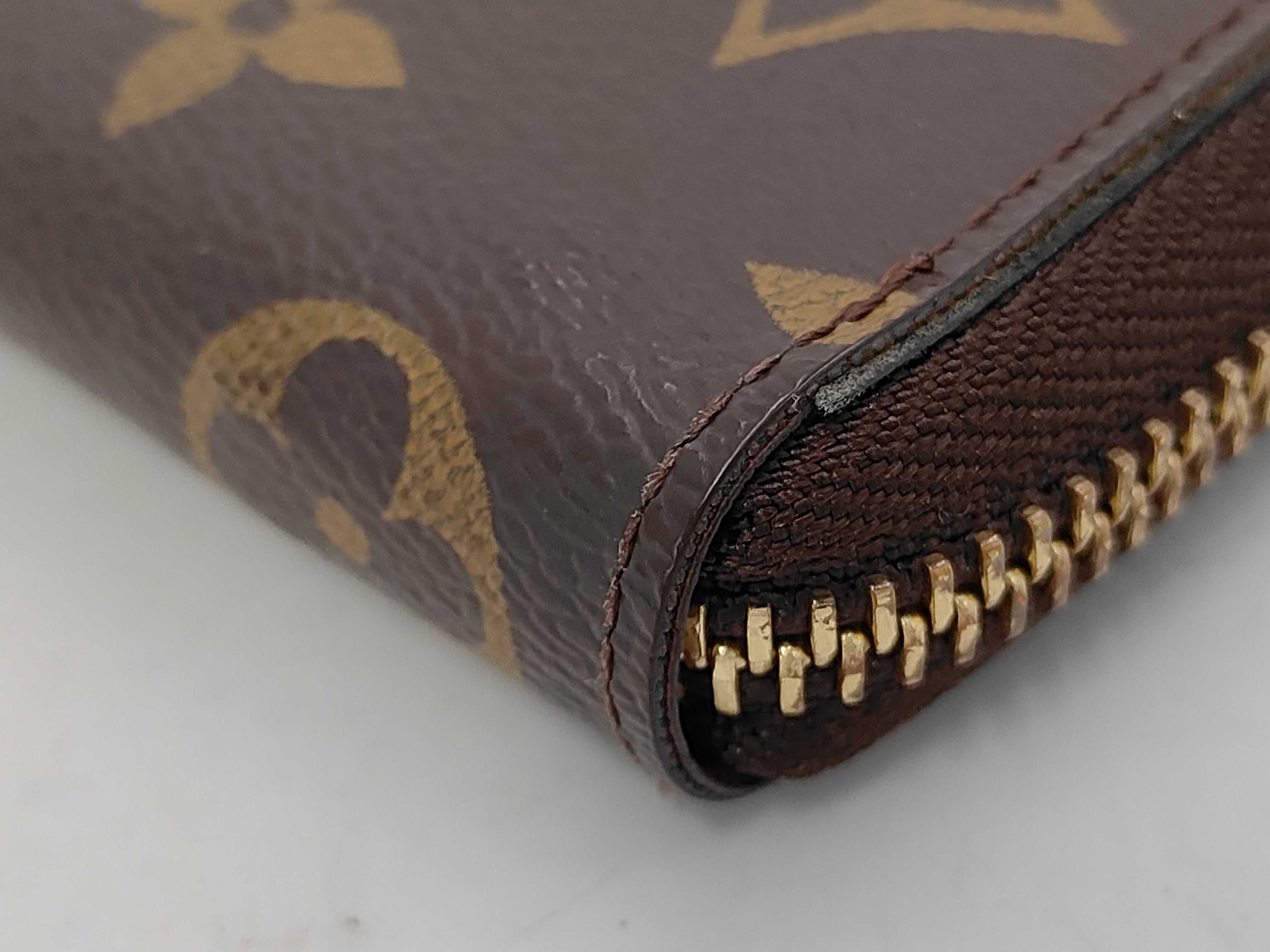 Monogram LV M60742 Monogram Portefeuille Clemence Fuchsia Long Wallet — view 3