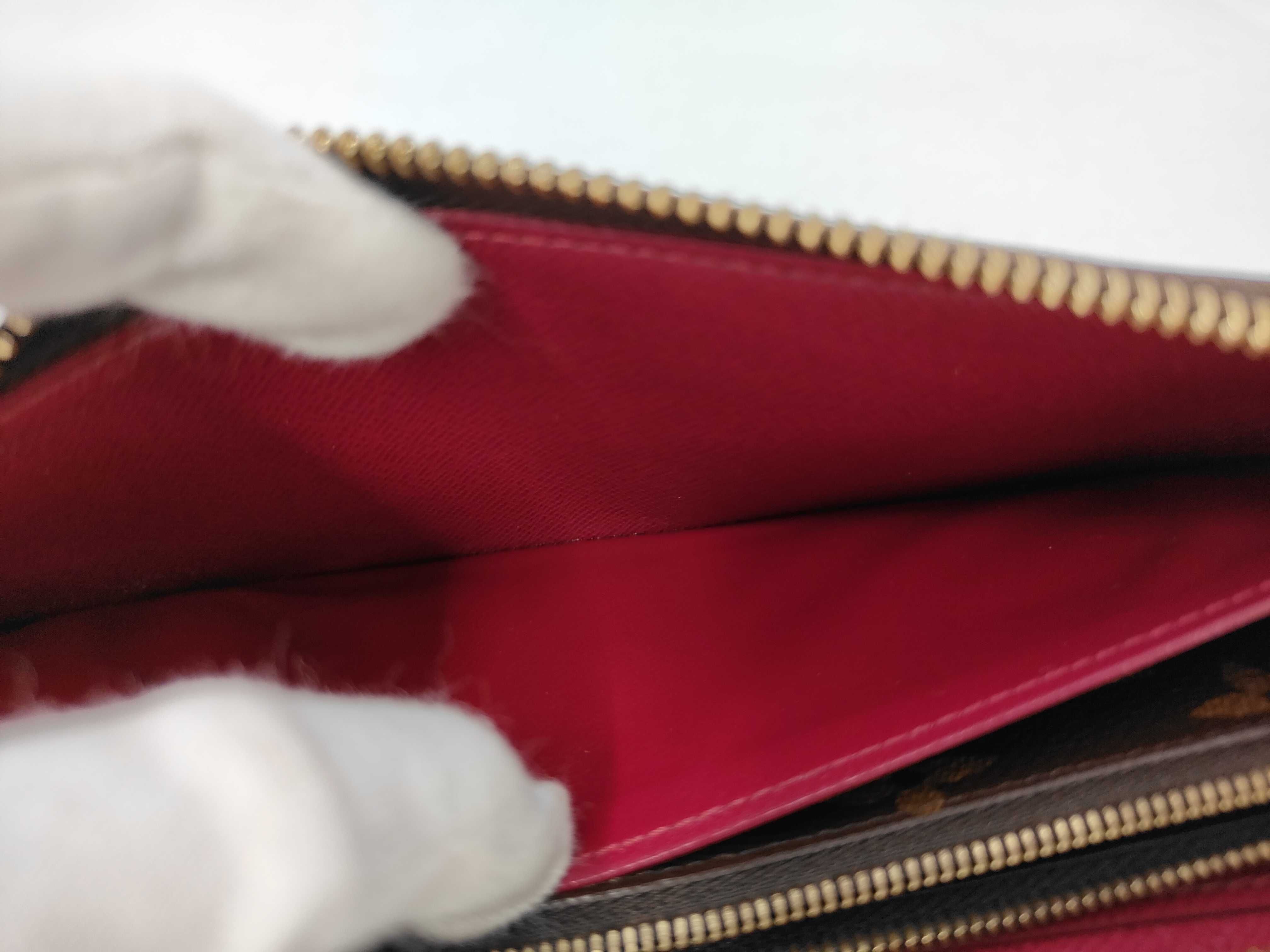 Monogram LV M60742 Monogram Portefeuille Clemence Fuchsia Long Wallet — view 8