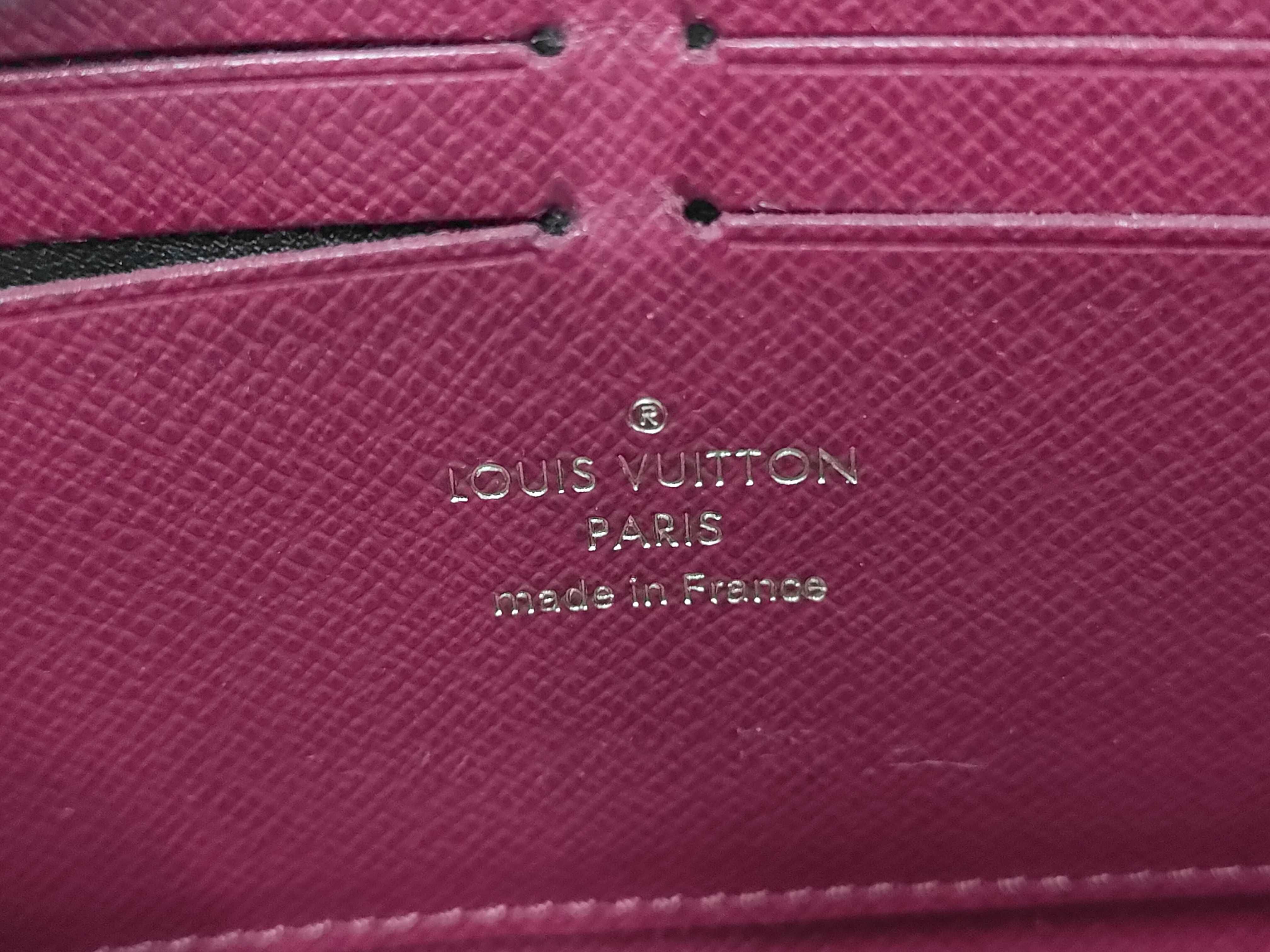 Monogram LV M60742 Monogram Portefeuille Clemence Fuchsia Long Wallet — view 9