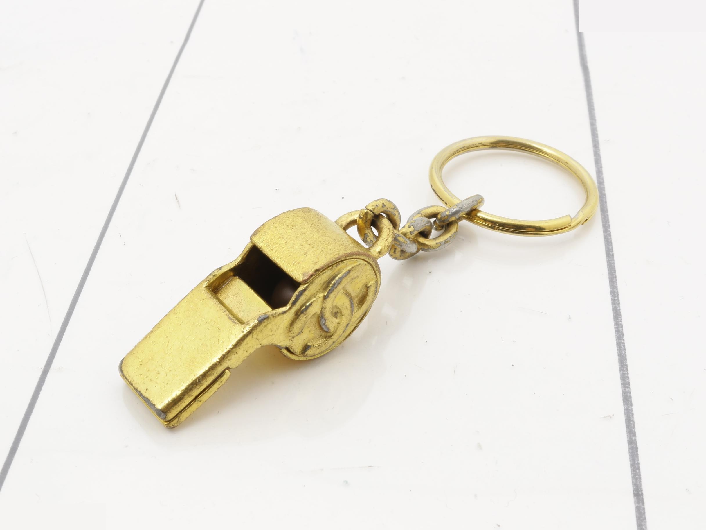 Keyring Whistle with Coco Mark Gold
