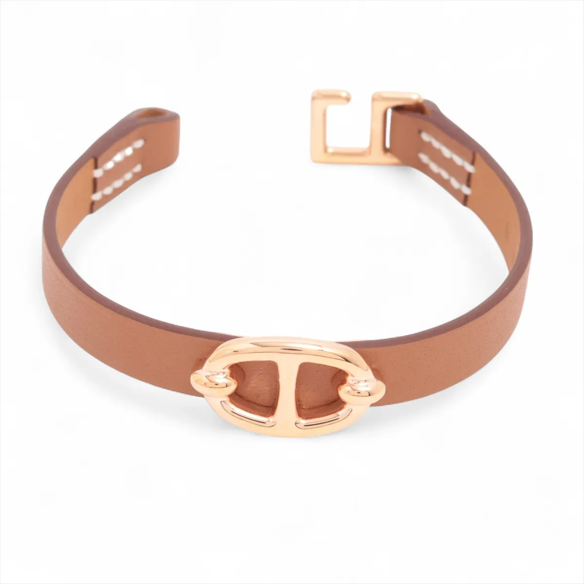 Mini Thalassa G:2026 Bracelet T2 GP x Leather Gold Thread Dull
