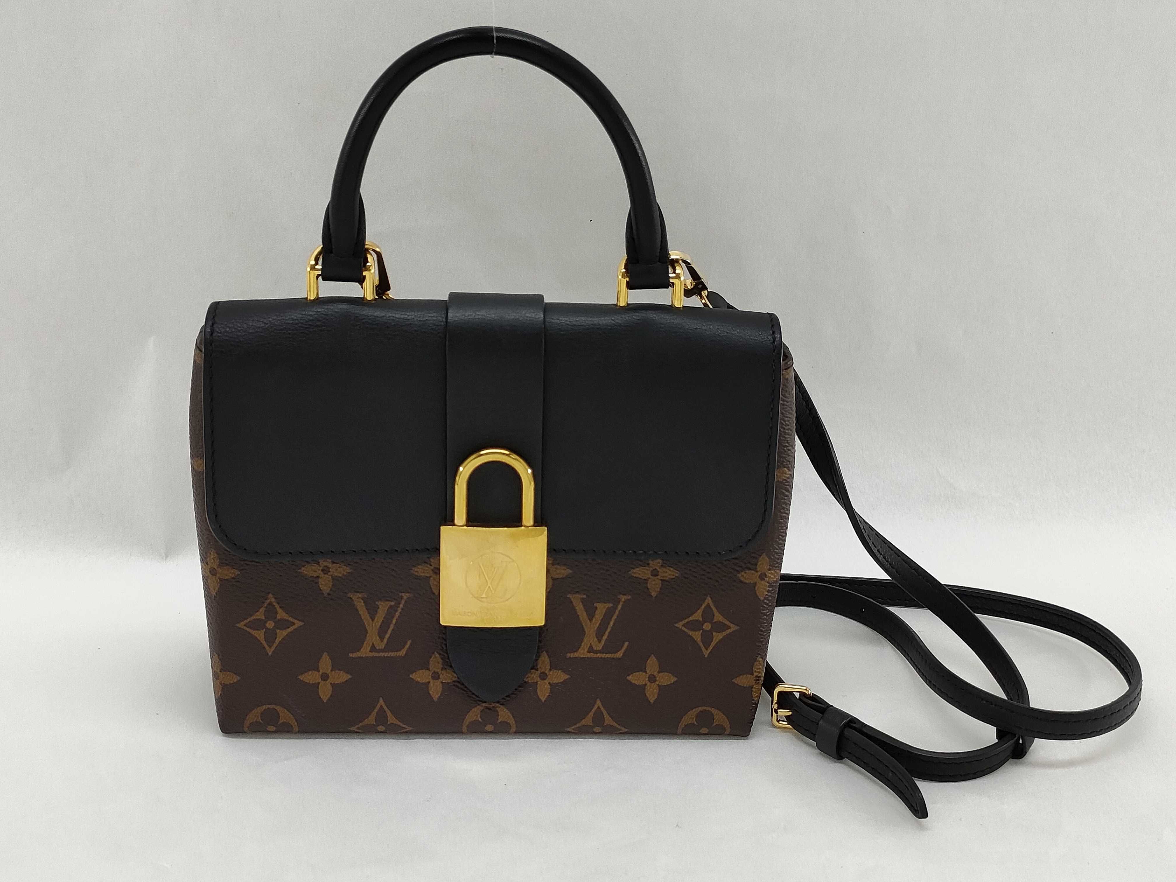 Monogram Louis Vuitton Black Lock Bag M44141 Handbag