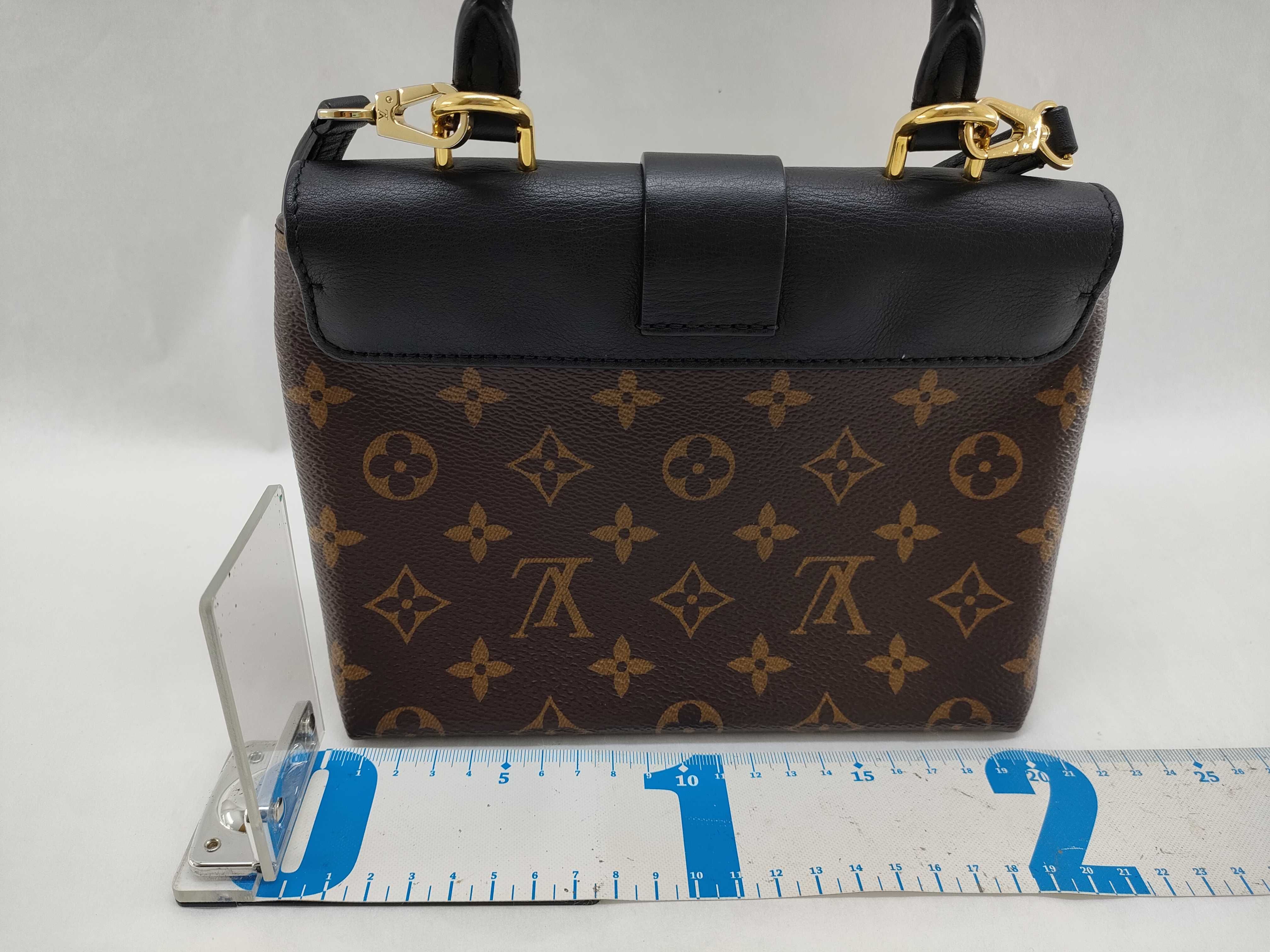 Monogram Louis Vuitton Black Lock Bag M44141 Handbag — view 2