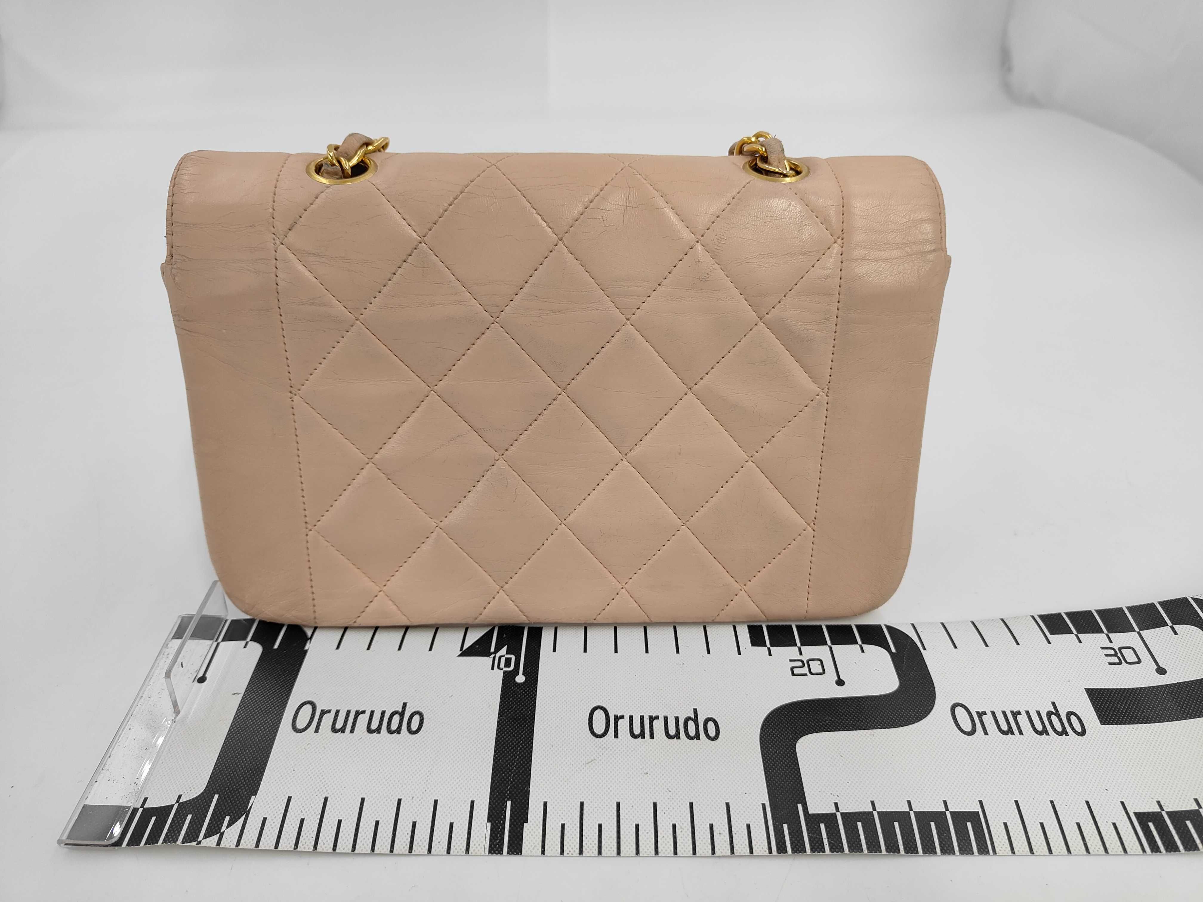 Lambskin Diana 20 Pink Shoulder Bag (with missing screw) — view 2