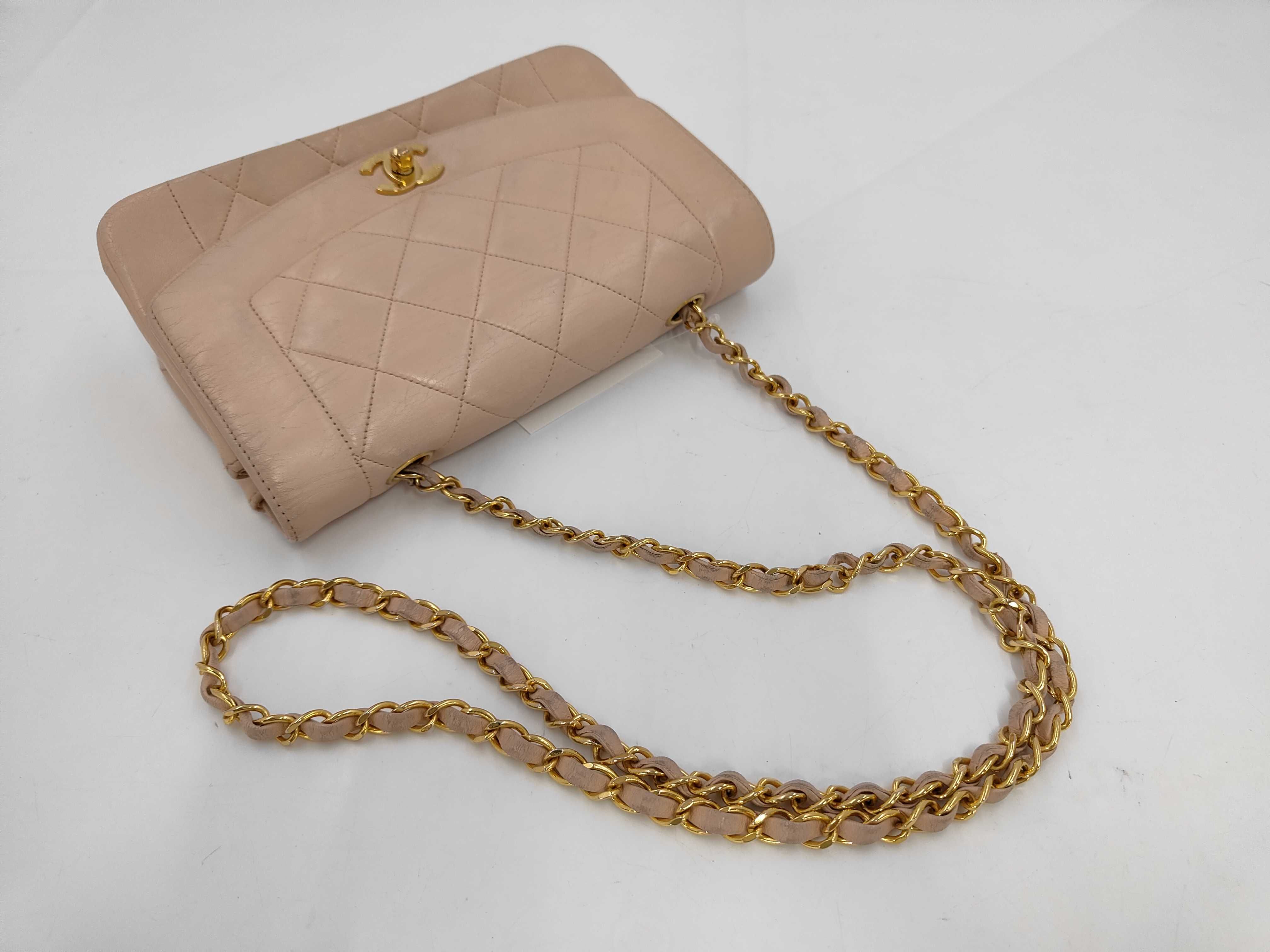 Lambskin Diana 20 Pink Shoulder Bag (with missing screw) — view 5