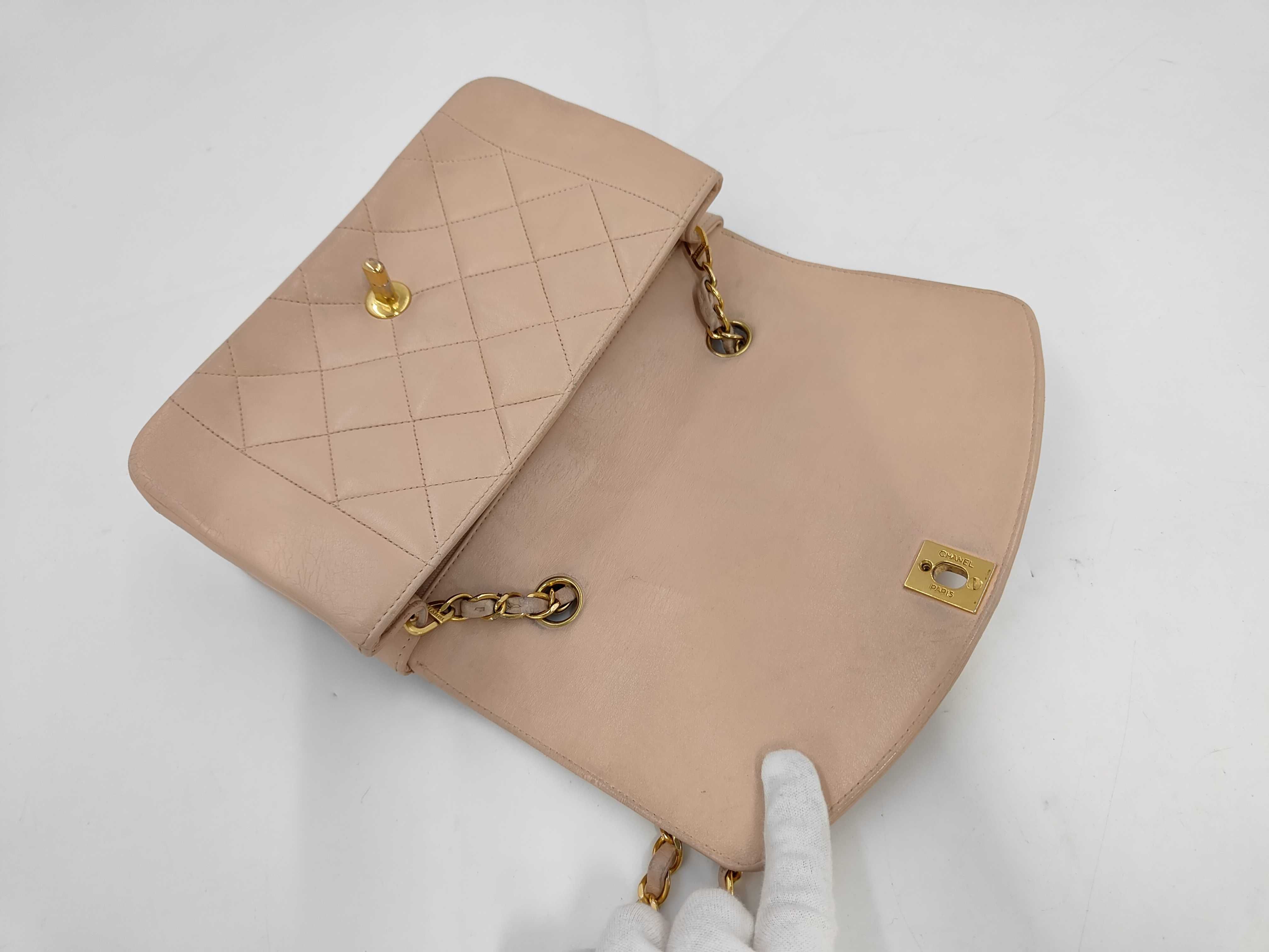 Lambskin Diana 20 Pink Shoulder Bag (with missing screw) — view 8