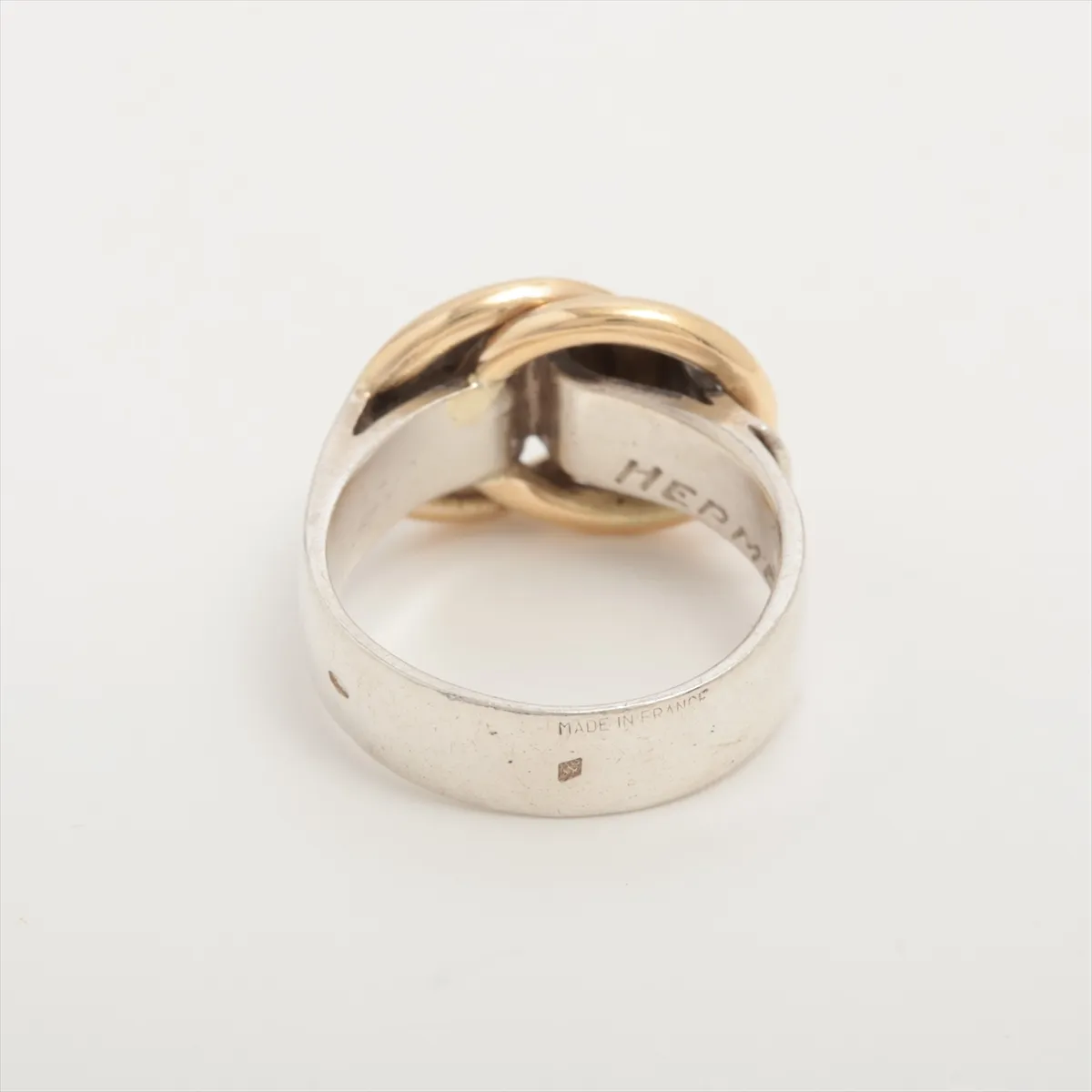 Deux Ano Ring, 925 x 750 mm, 6.3g, Silver x Gold. Shows signs of wear, — view 2