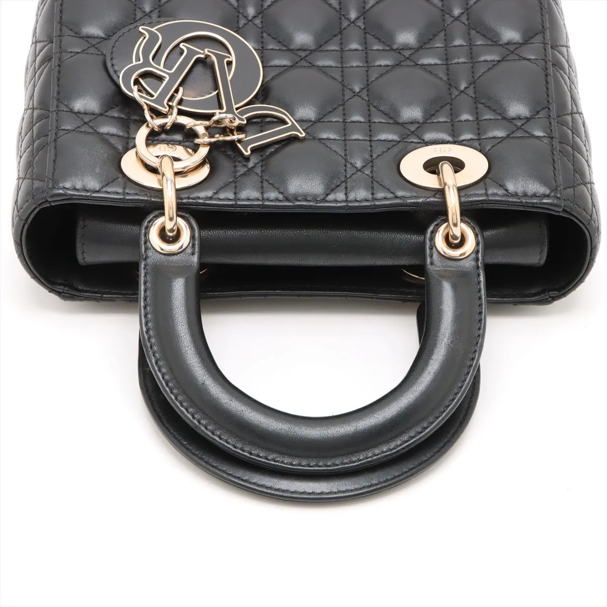 Cannage My Lady Dior Leather 2WAY Handbag Black — view 5