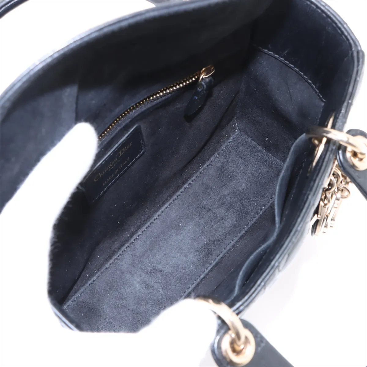 Cannage My Lady Dior Leather 2WAY Handbag Black — view 8