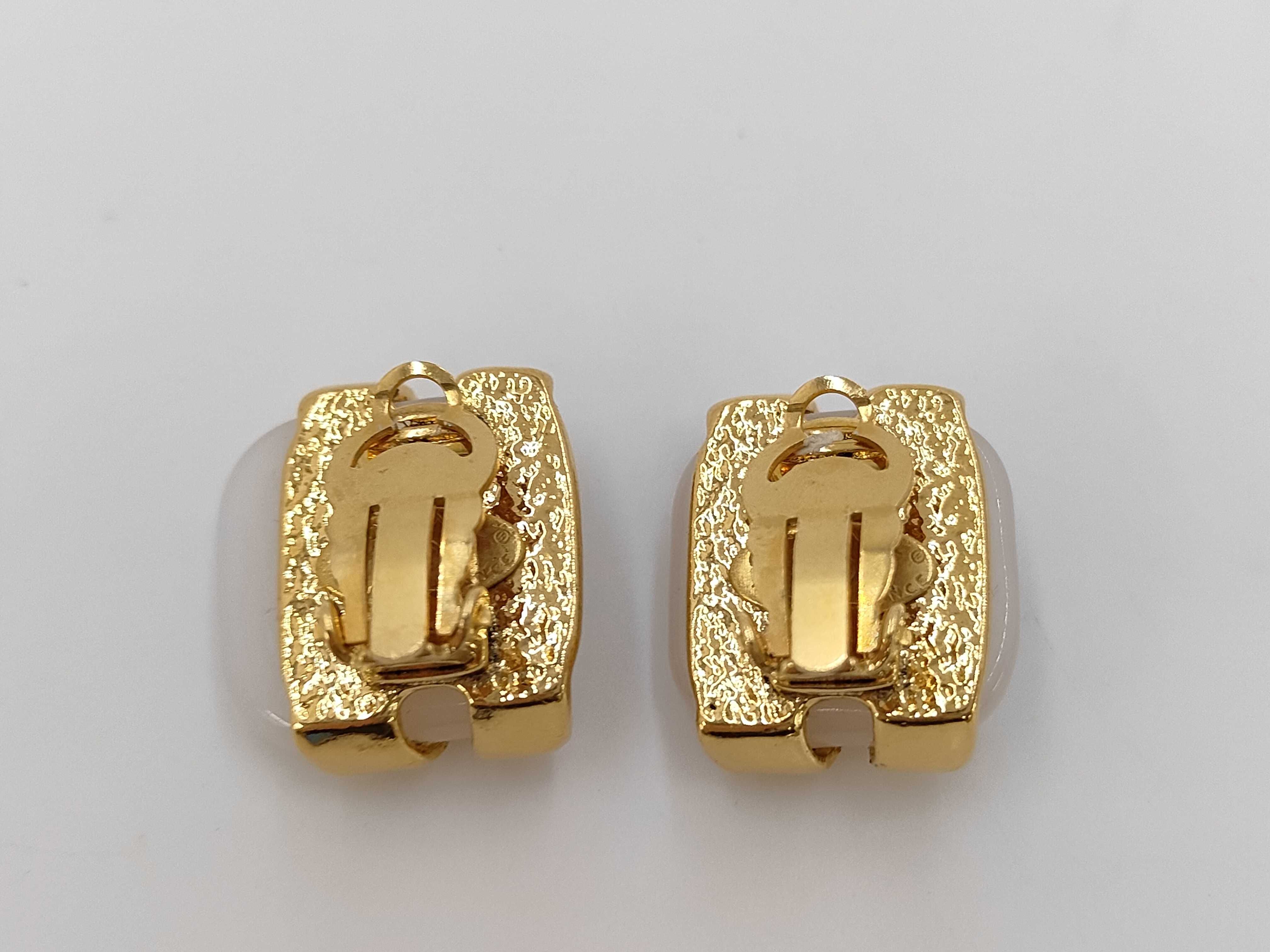 94P Coco Mark Color Stone Earrings — view 2