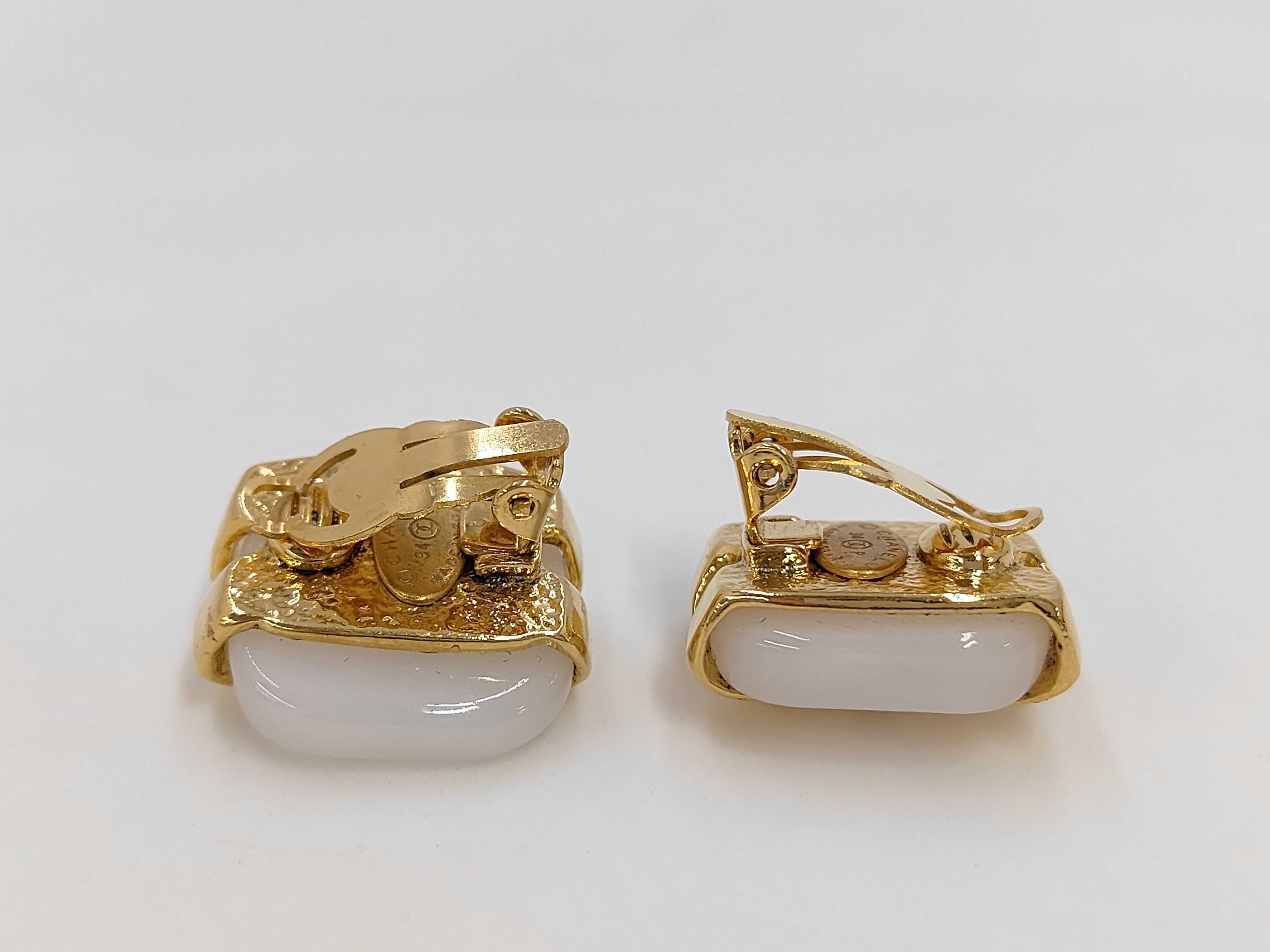 94P Coco Mark Color Stone Earrings — view 3