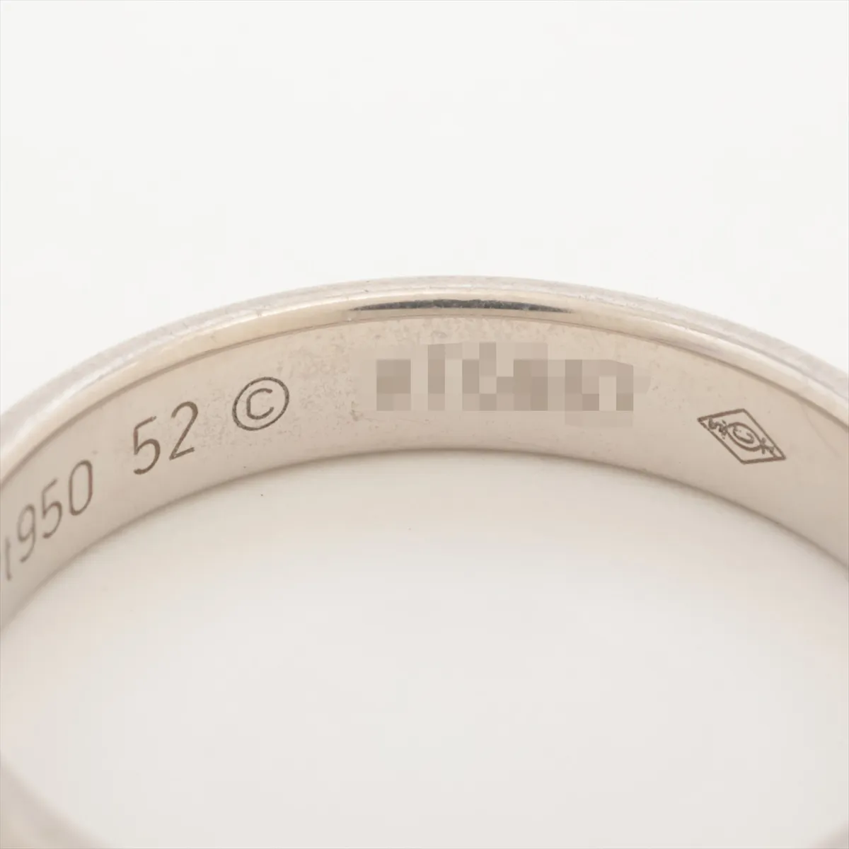 Wedding Ring Pt950 5.7g 52 VT6867 — view 4