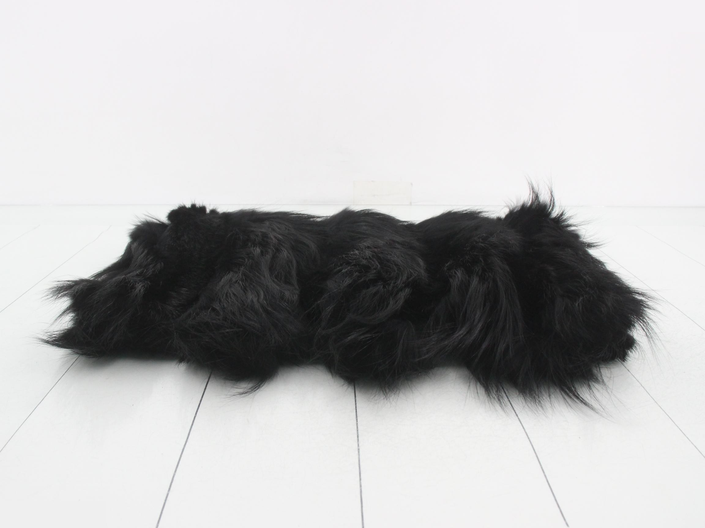 mink and fox shawl, cashmere — view 3