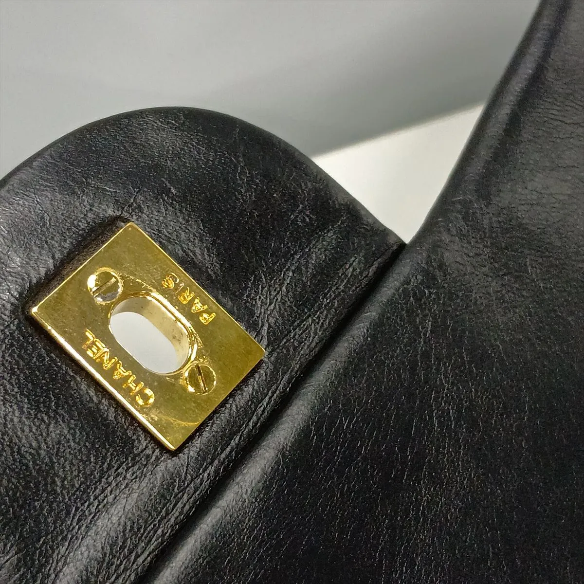 Large Matelassé 30 Lambskin Single Flap Double Chain Bag, Black with Gold Hardware, 12328373, Serial Number 12-series, A28600 — view 13