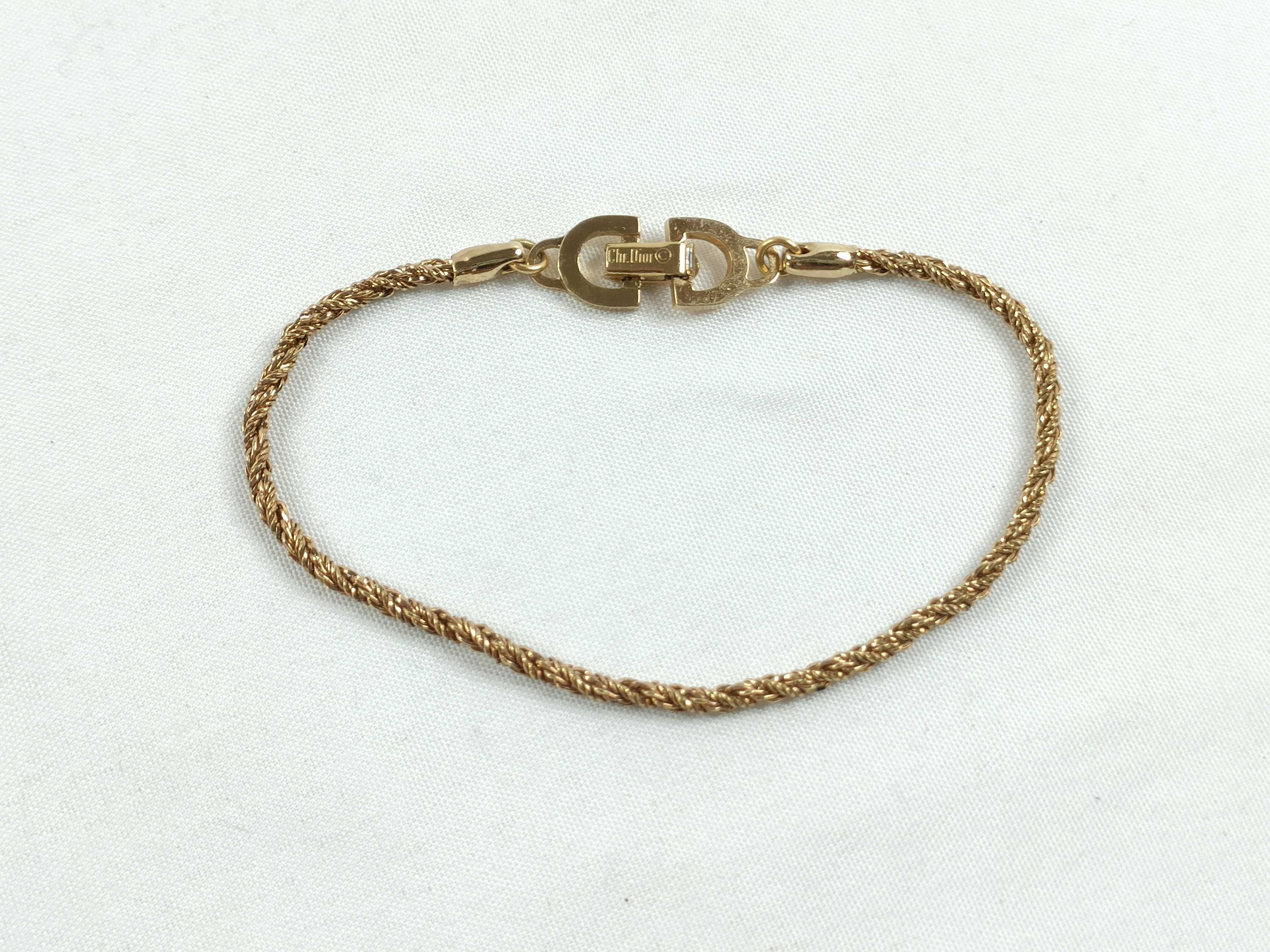 Christian Bracelet CD Logo Gold Bracelet/Bangle — view 2
