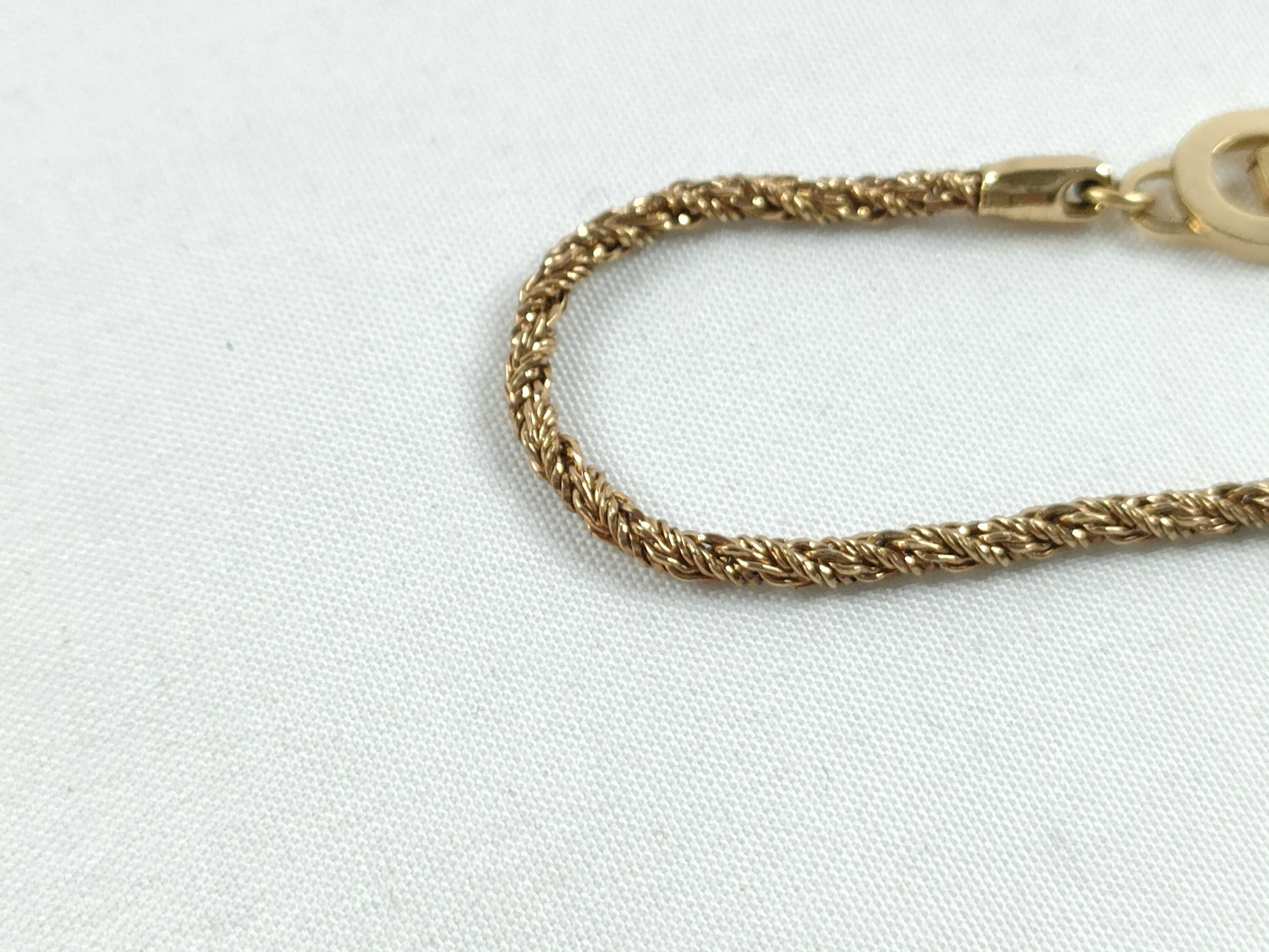 Christian Bracelet CD Logo Gold Bracelet/Bangle — view 4