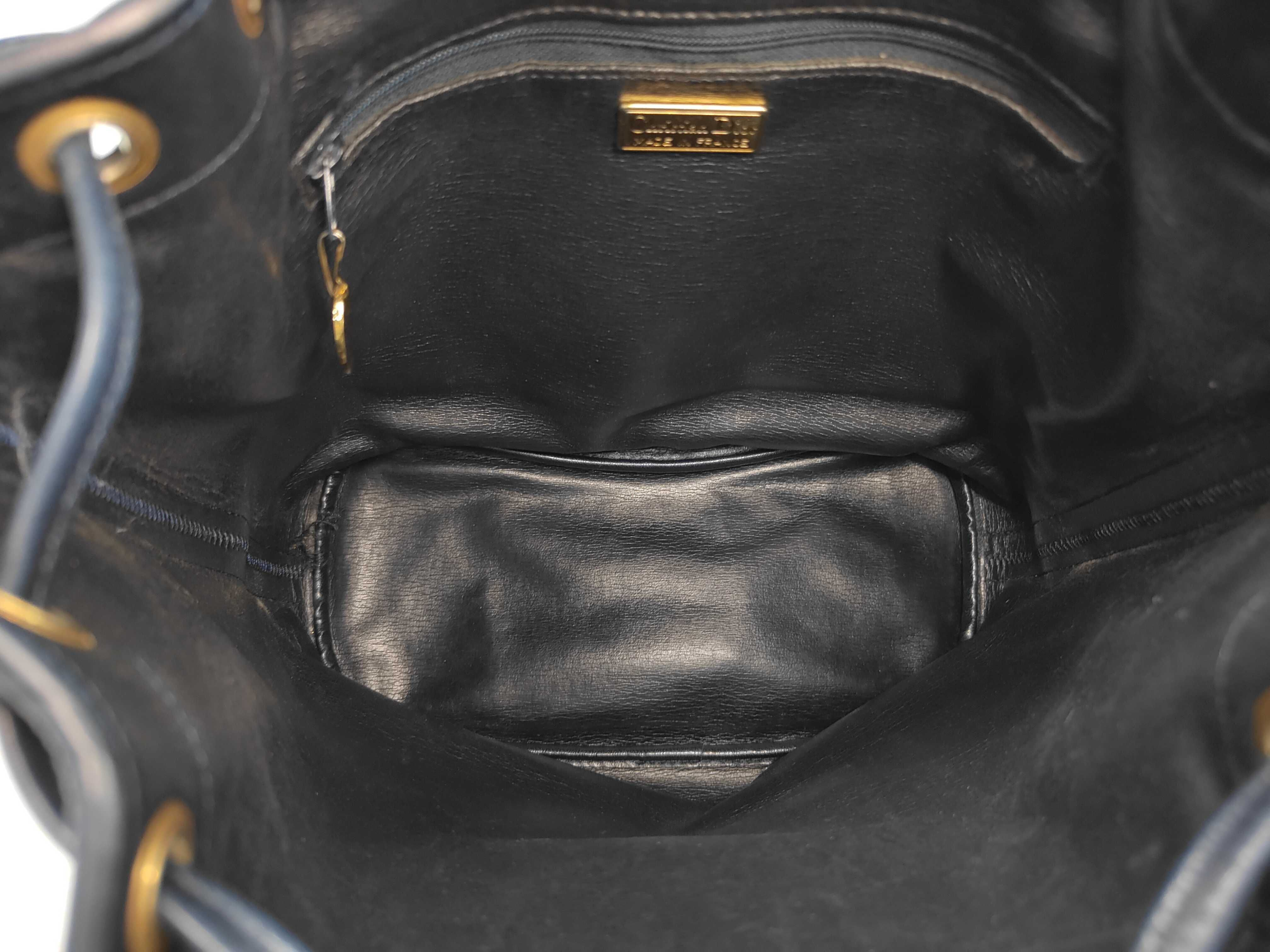 Leather Drawstring Shoulder Bag — view 3