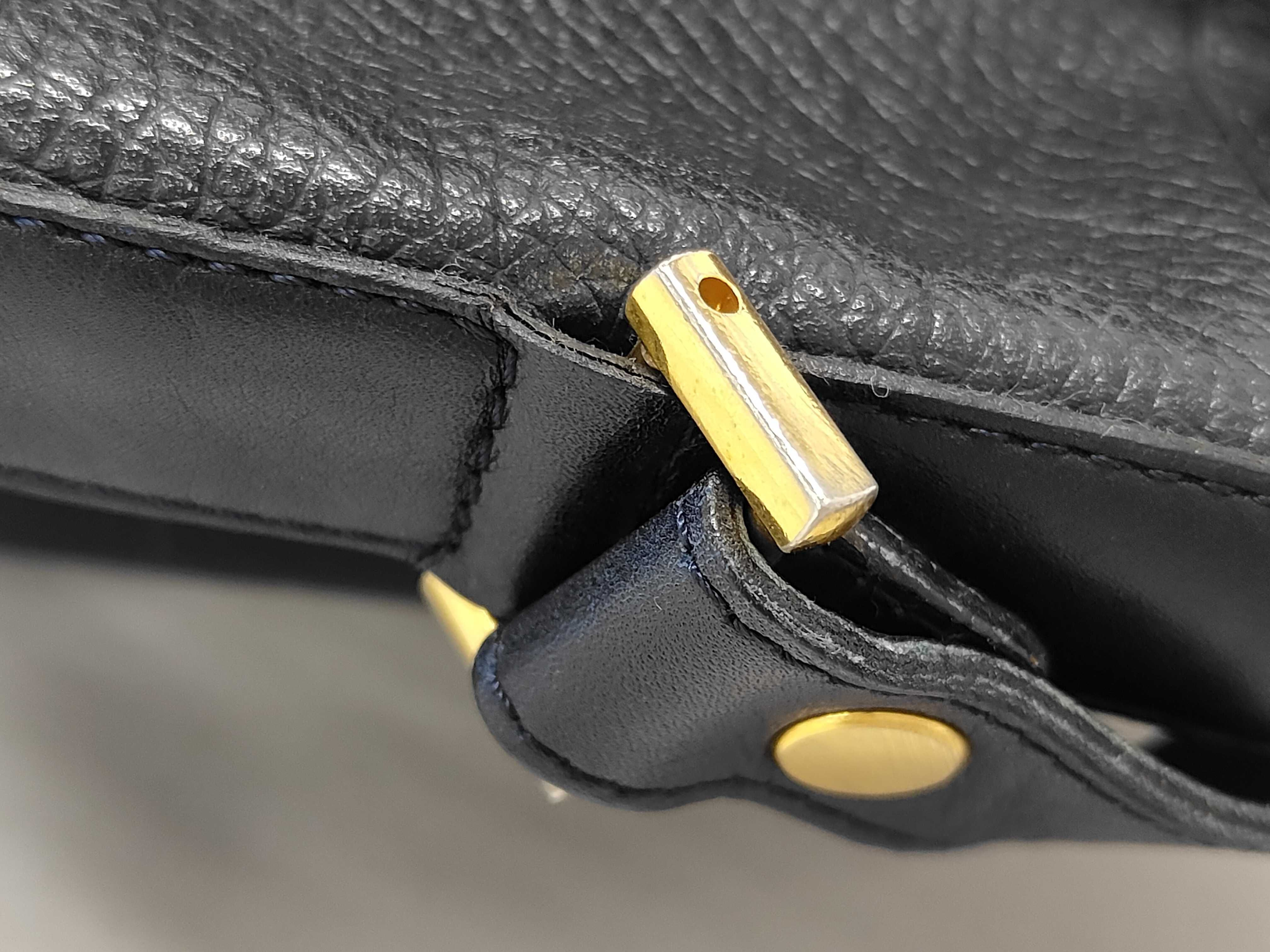 Leather Drawstring Shoulder Bag — view 7