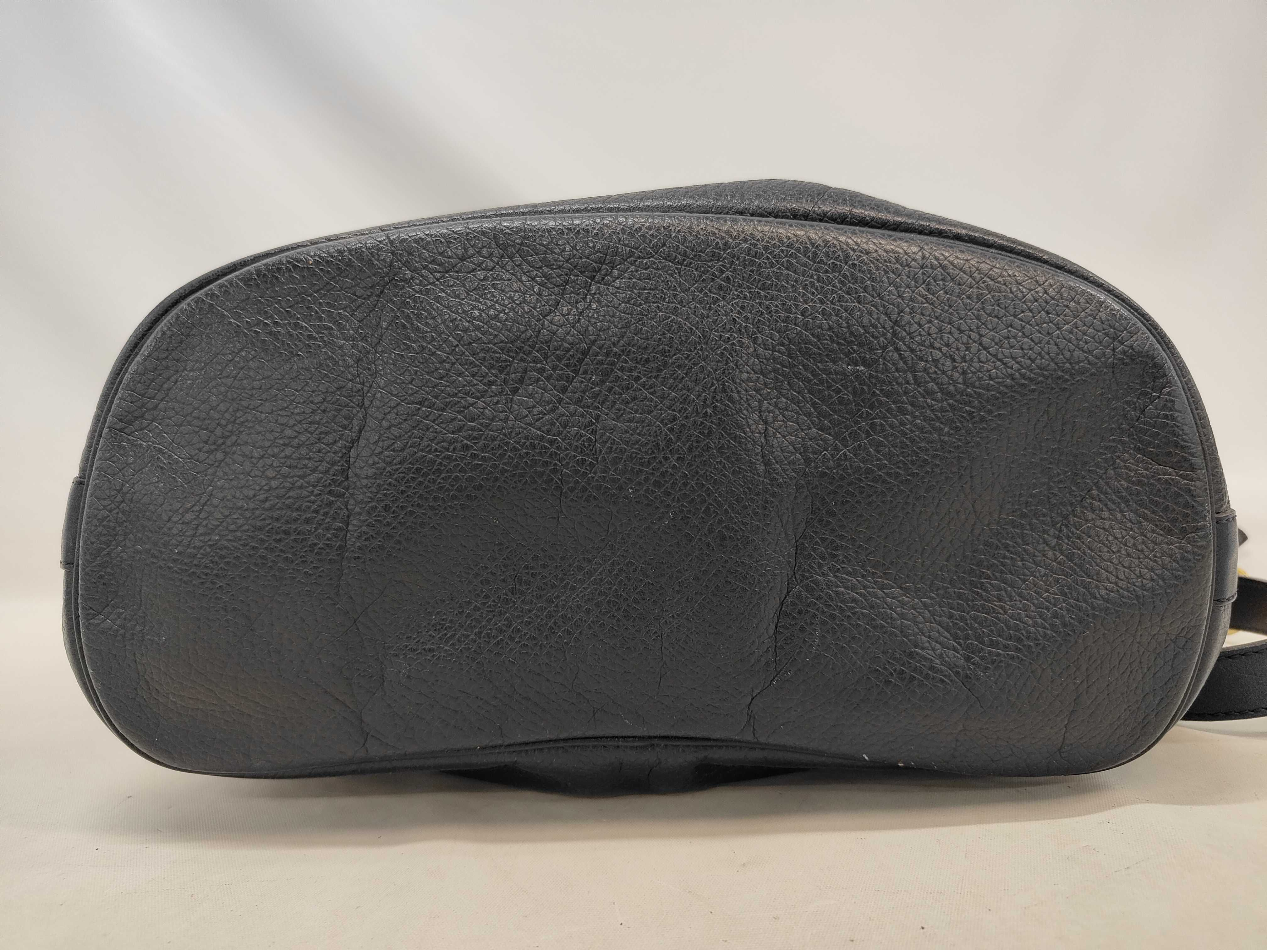 Leather Drawstring Shoulder Bag — view 8