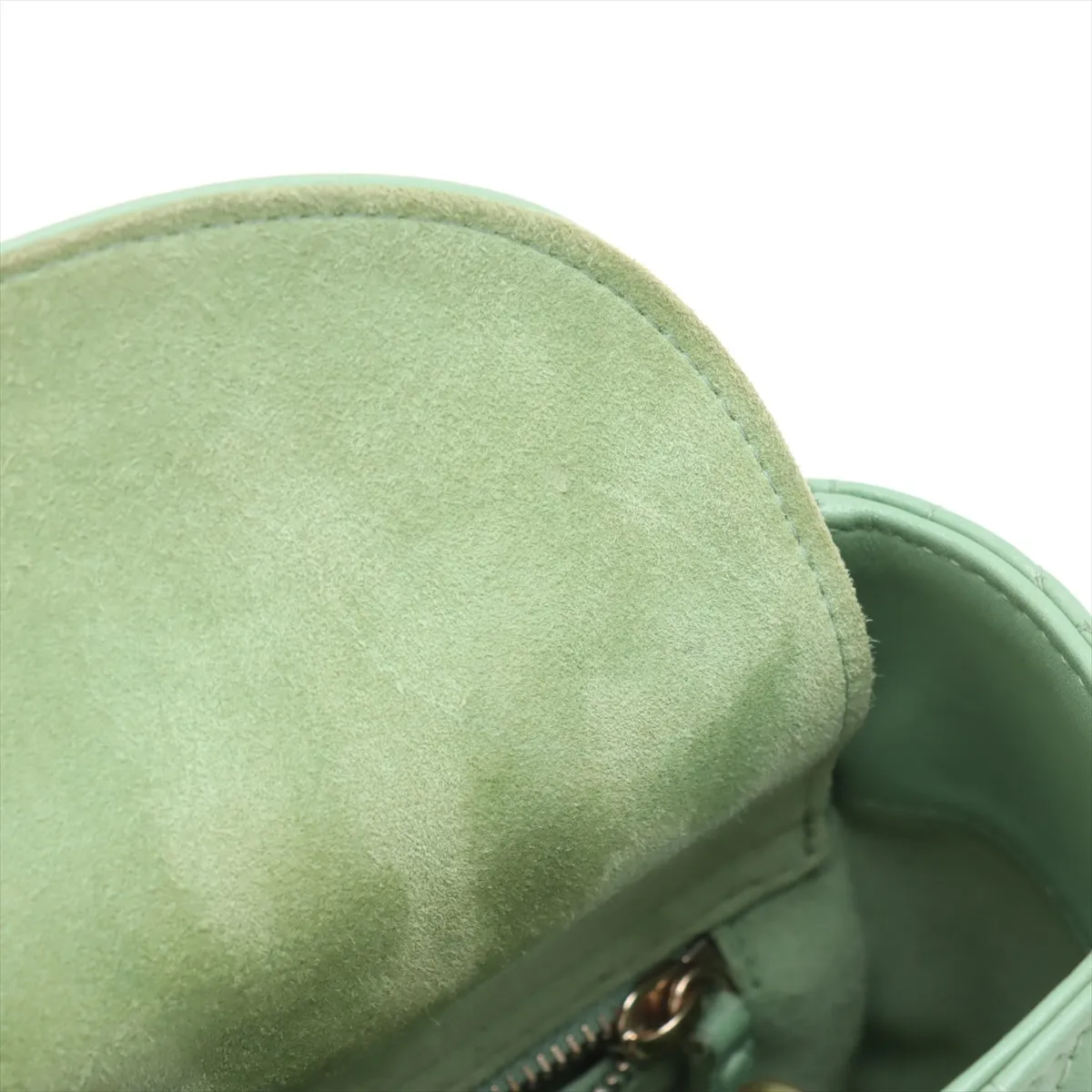 Cannage My Lady Dior Leather 2WAY Handbag Green with Charm — view 12